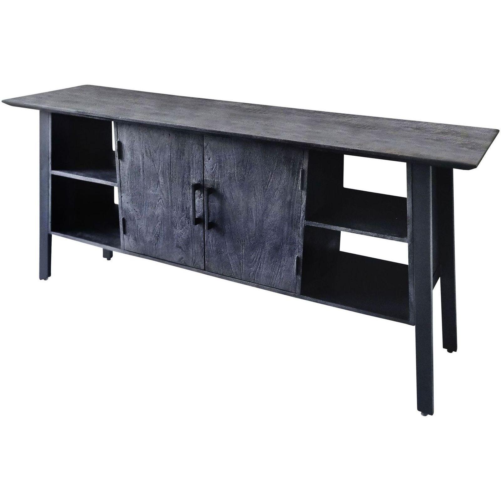 Anrichte Sideboard Jena Mangoholz schwarz 175