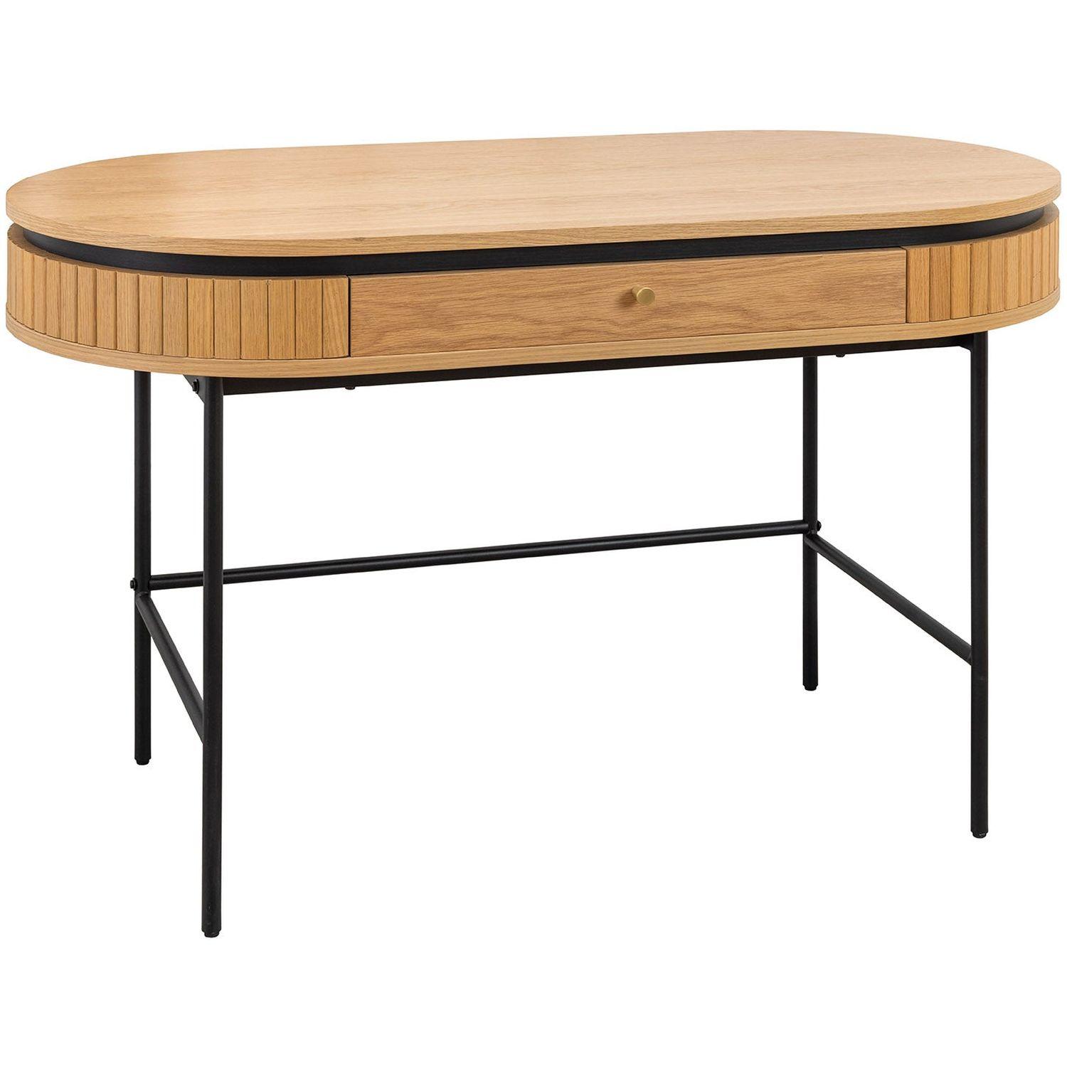 Schreibtisch Barcelona Studio Eichenholzfurnier natur 120