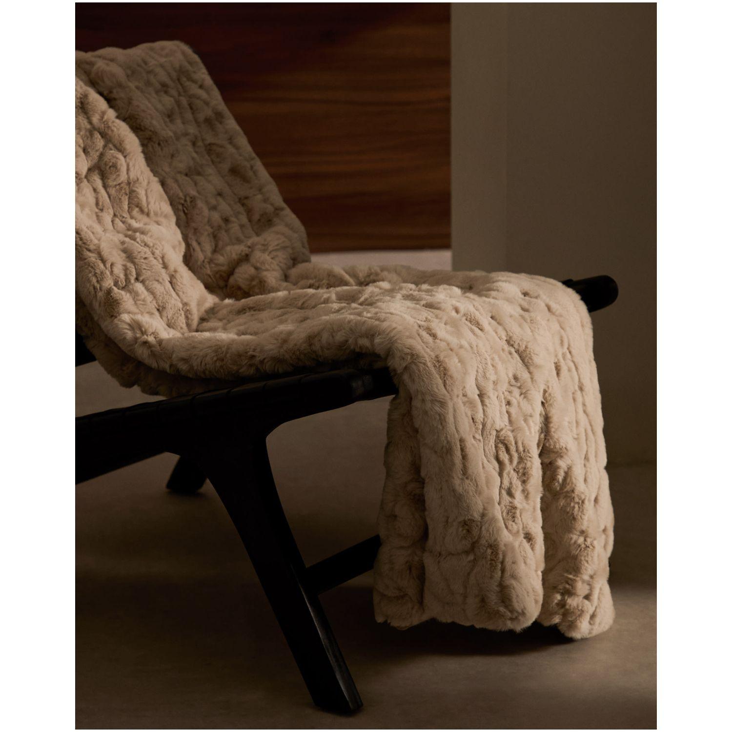 Tagesdecke Eyra Jacquard-Fell 130x170