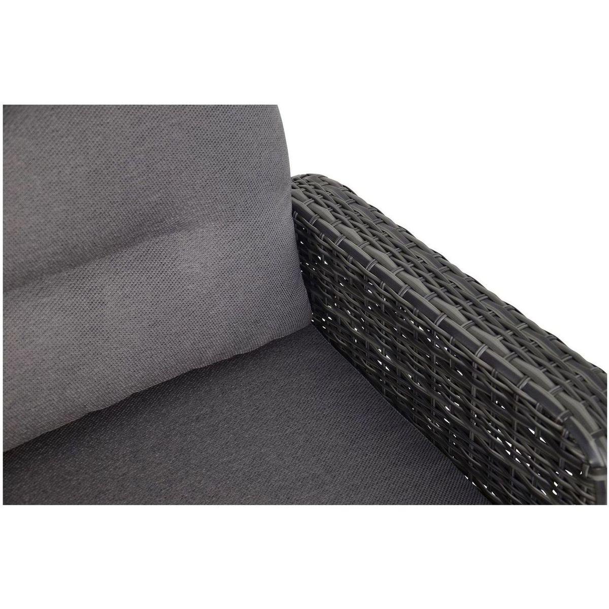 Garten Loungesofa verstellbar Poly Rattan Nino 197 (mit Funktion)