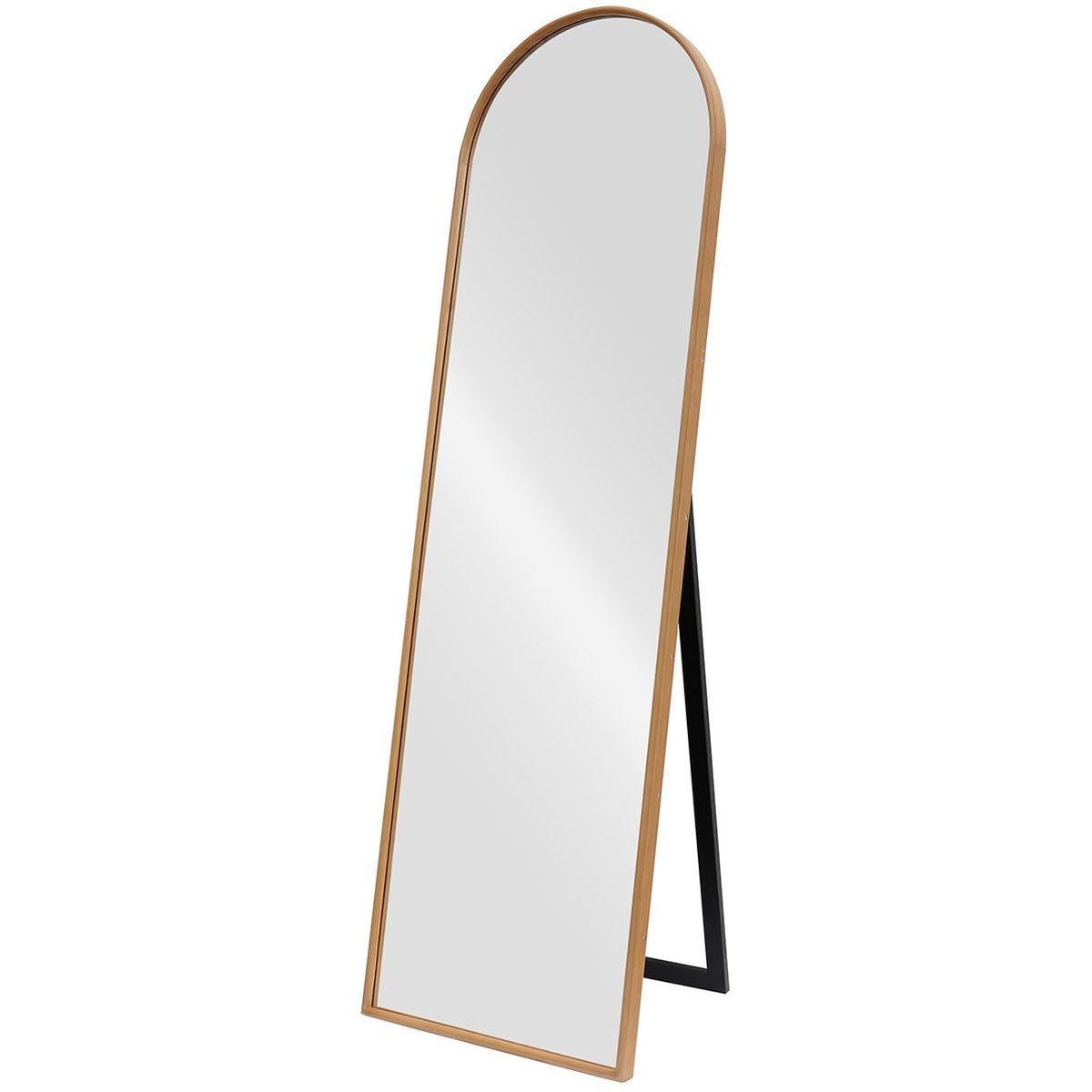Standspiegel abgerundet Strano Eichenholzfurnier natur 50x165