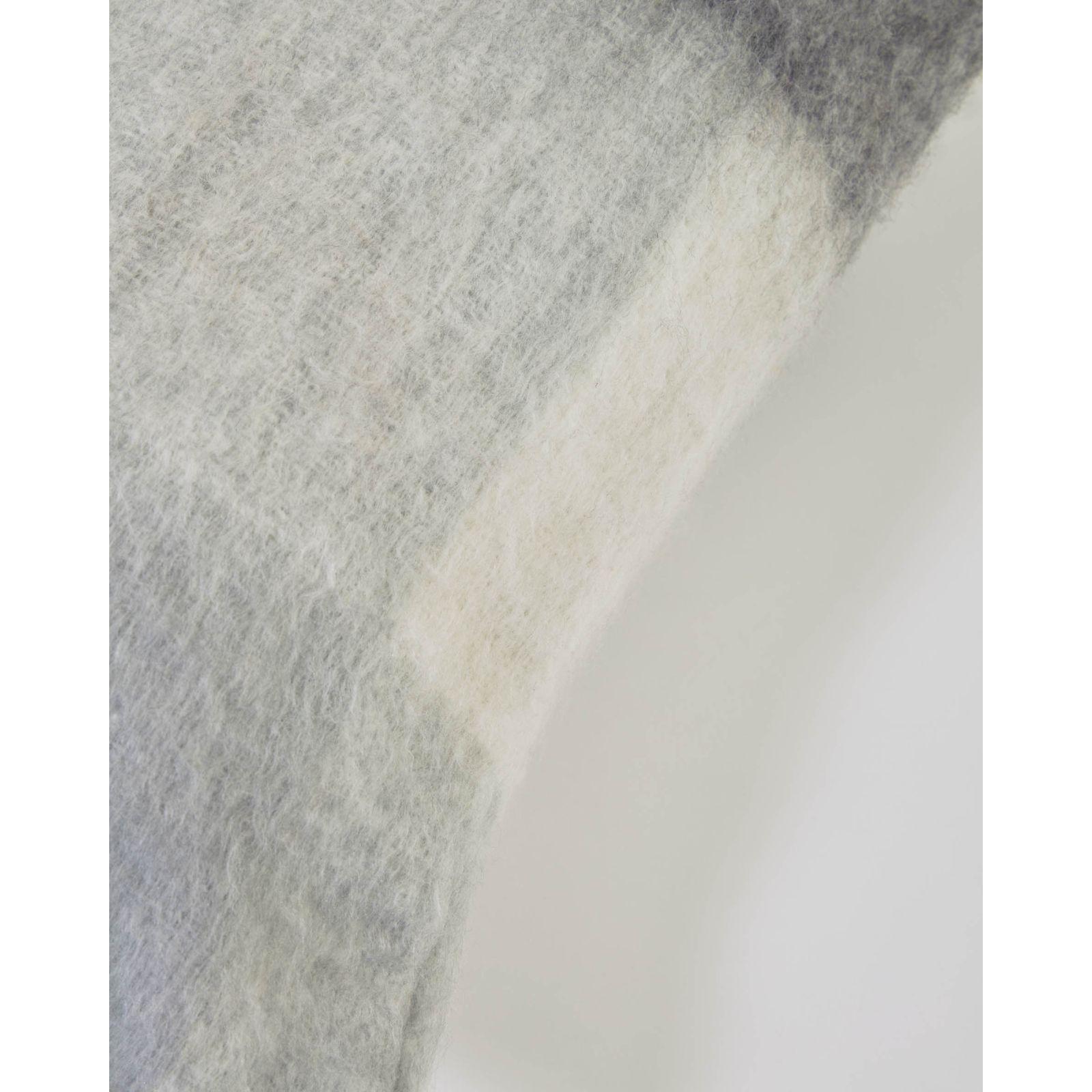 Catarina Kissenbezug weisse und graue Quadrate 45 x 45 cm
