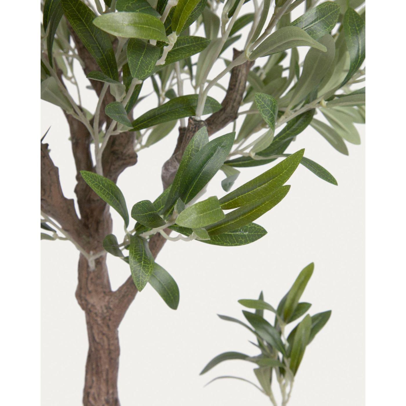 Olivo Kunstpflanze mit Topf schwarz 140 cm