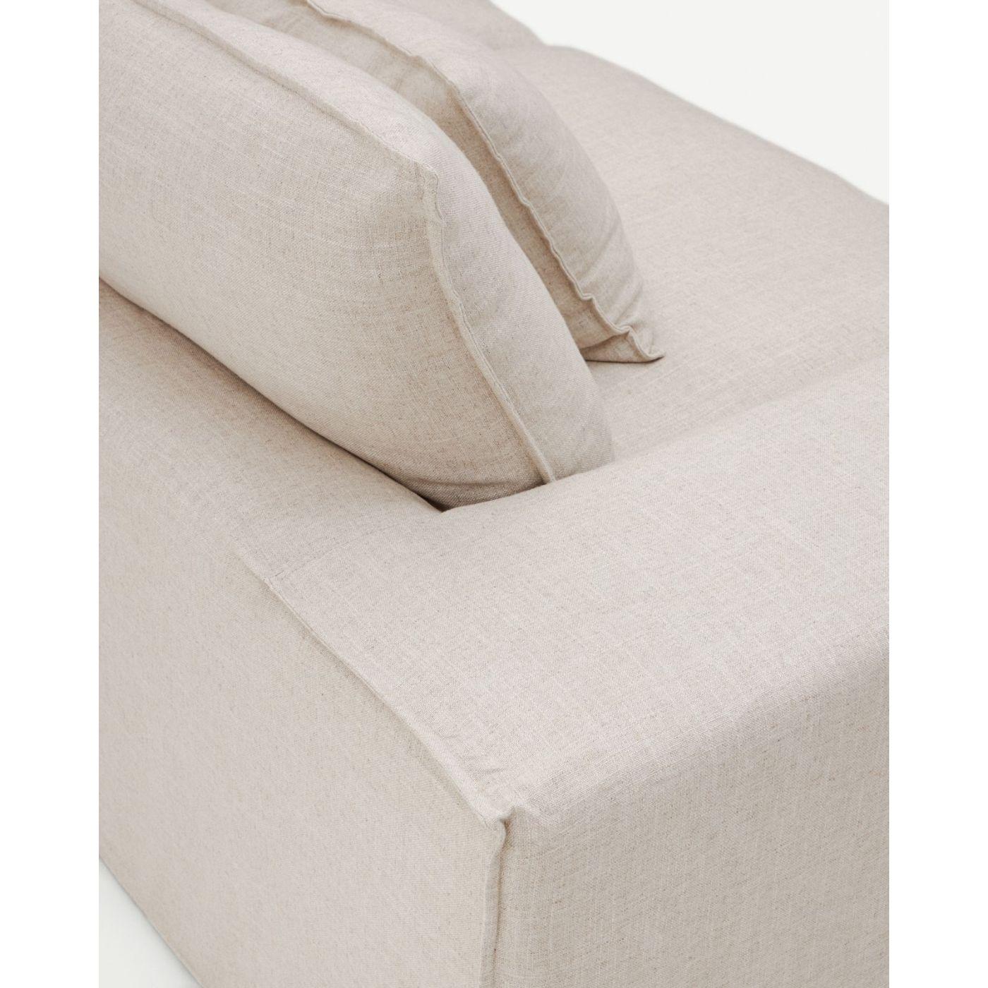 Bezug für Sofa Anarela 280 in beigem Leinen