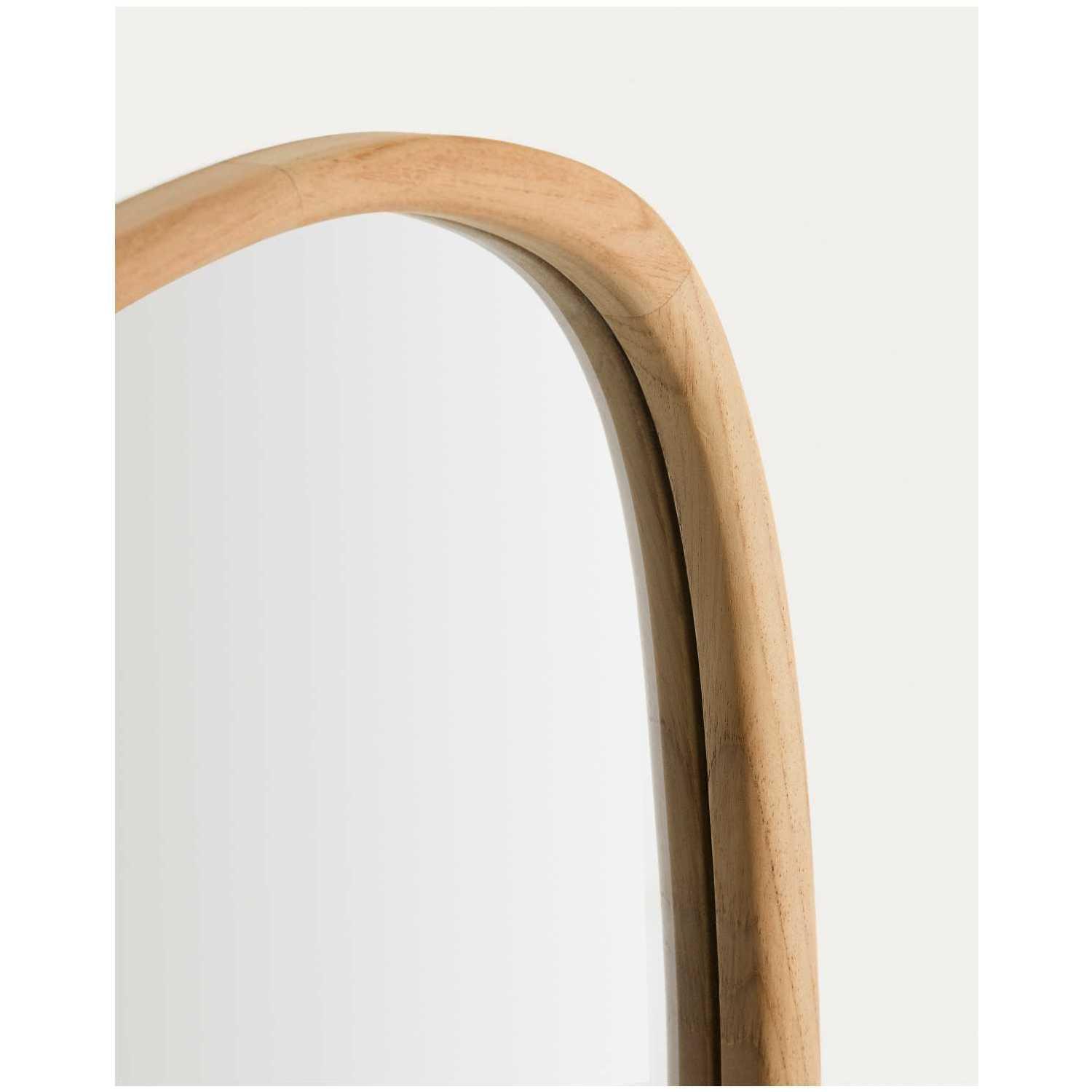 Wandspiegel Alura organisch Teakholz natur 45.5x47 FSC 100%