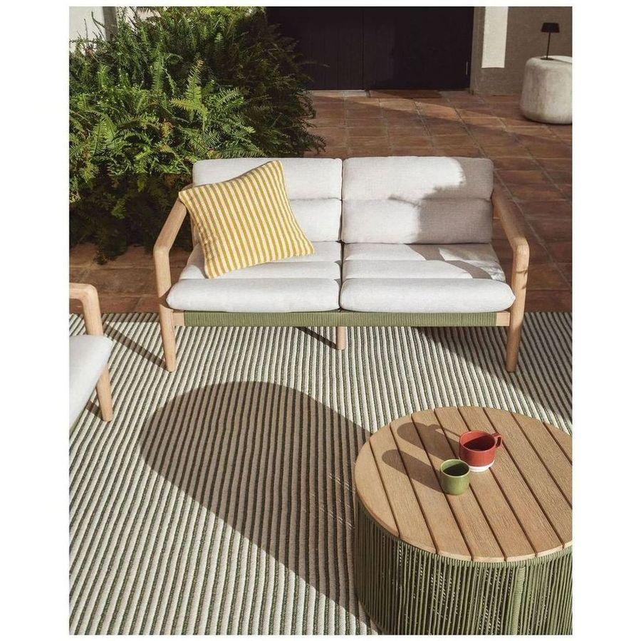 Teppich Ardelia aus Synthetikfasern grün-beige 160x230