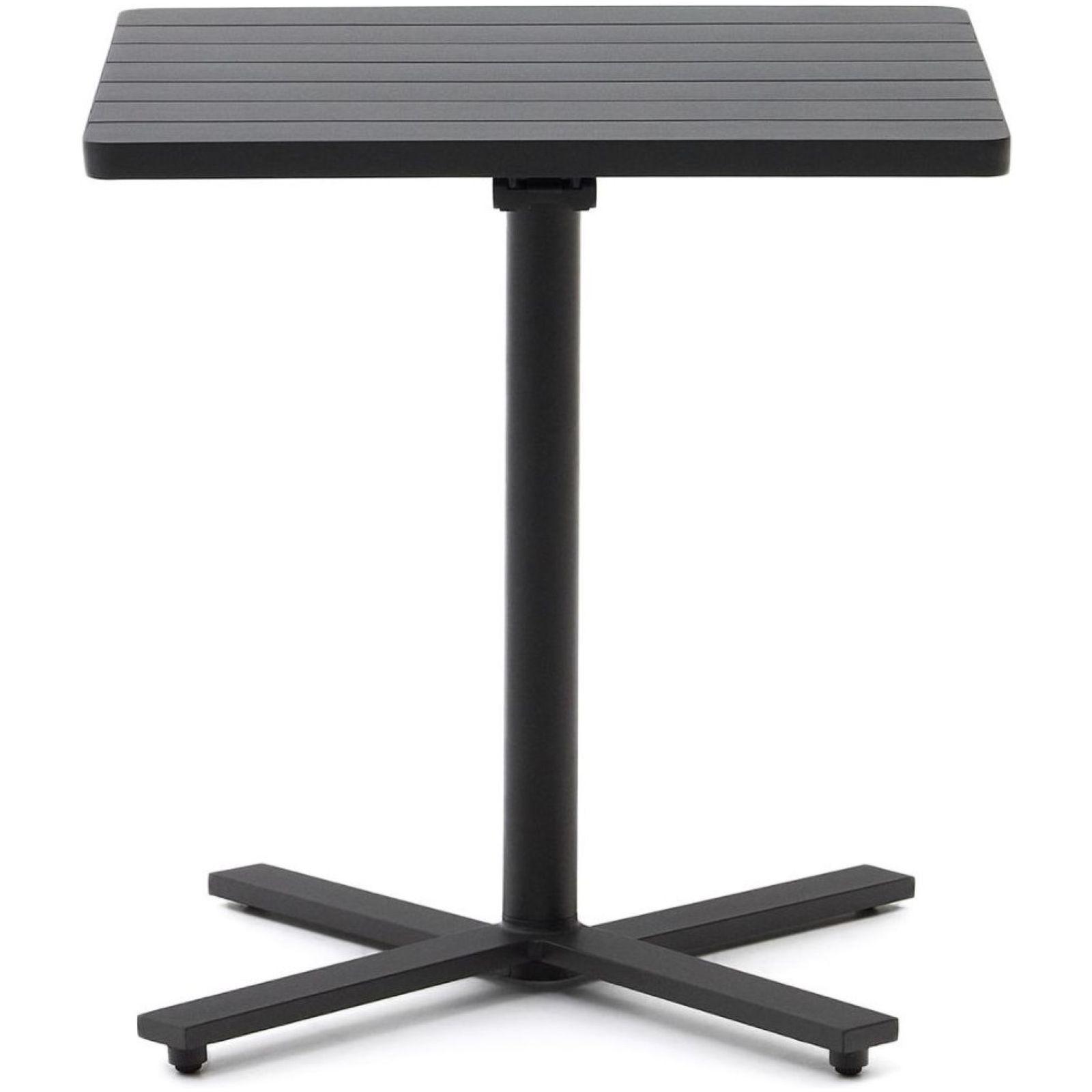 Garten Klapptisch quadratisch Torreta II Aluminium dunkelgrau 70x70