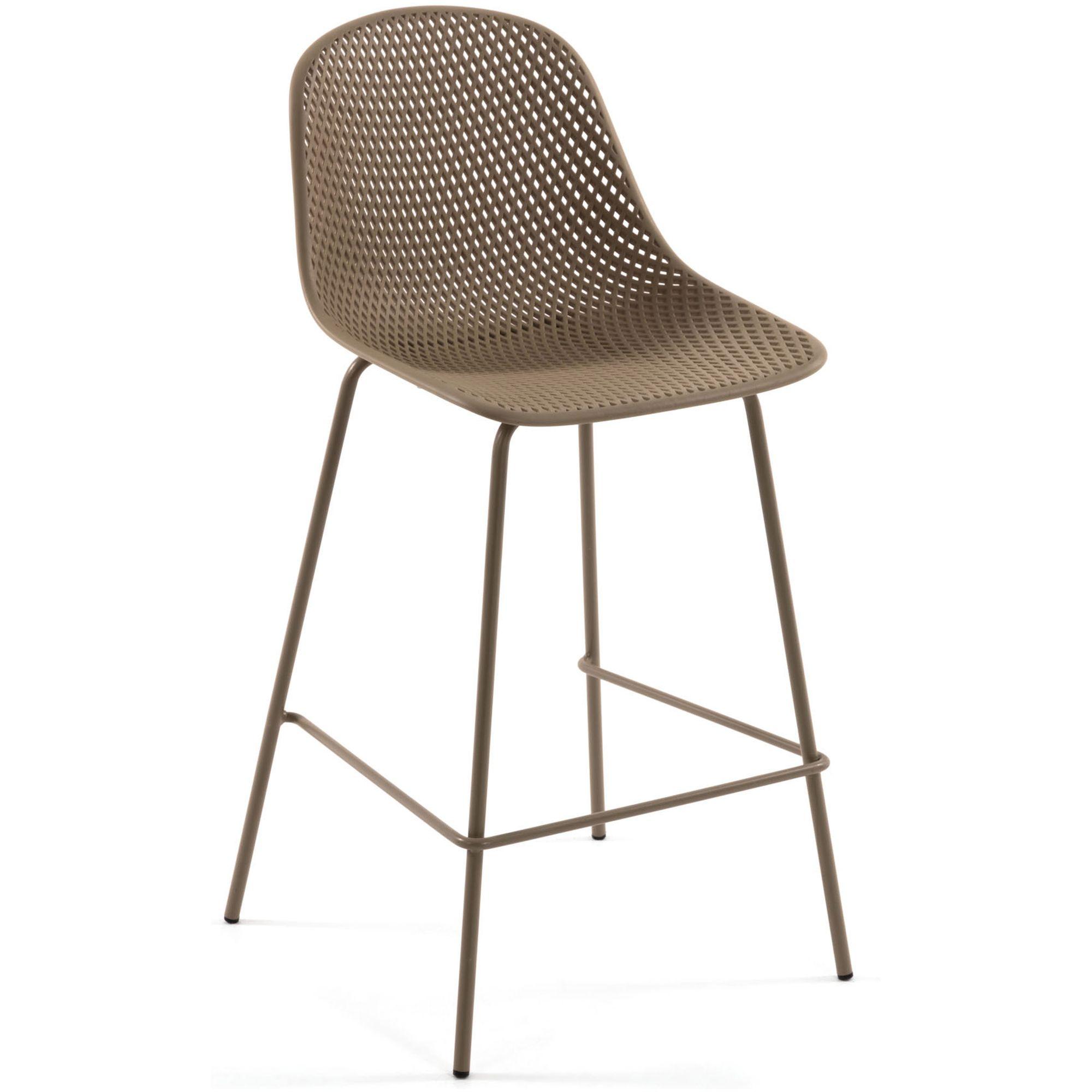 Barhocker Outdoor Garten Quinby Quinby beige Sitzhöhe 75