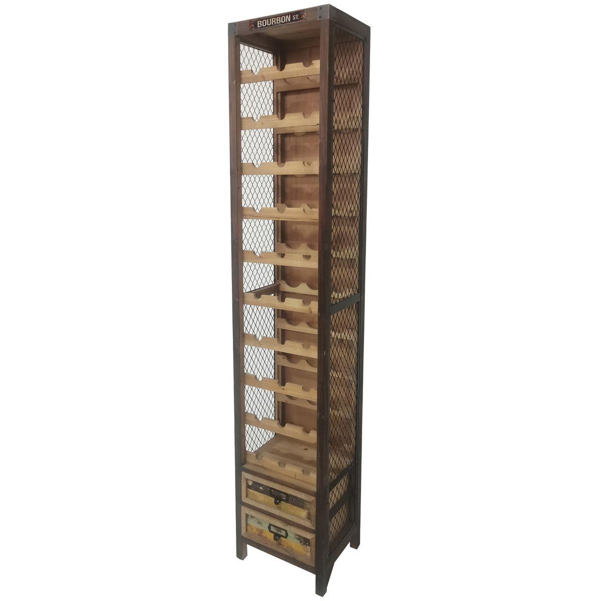 Barschrank Bologna Kiefernholz natur 38x191