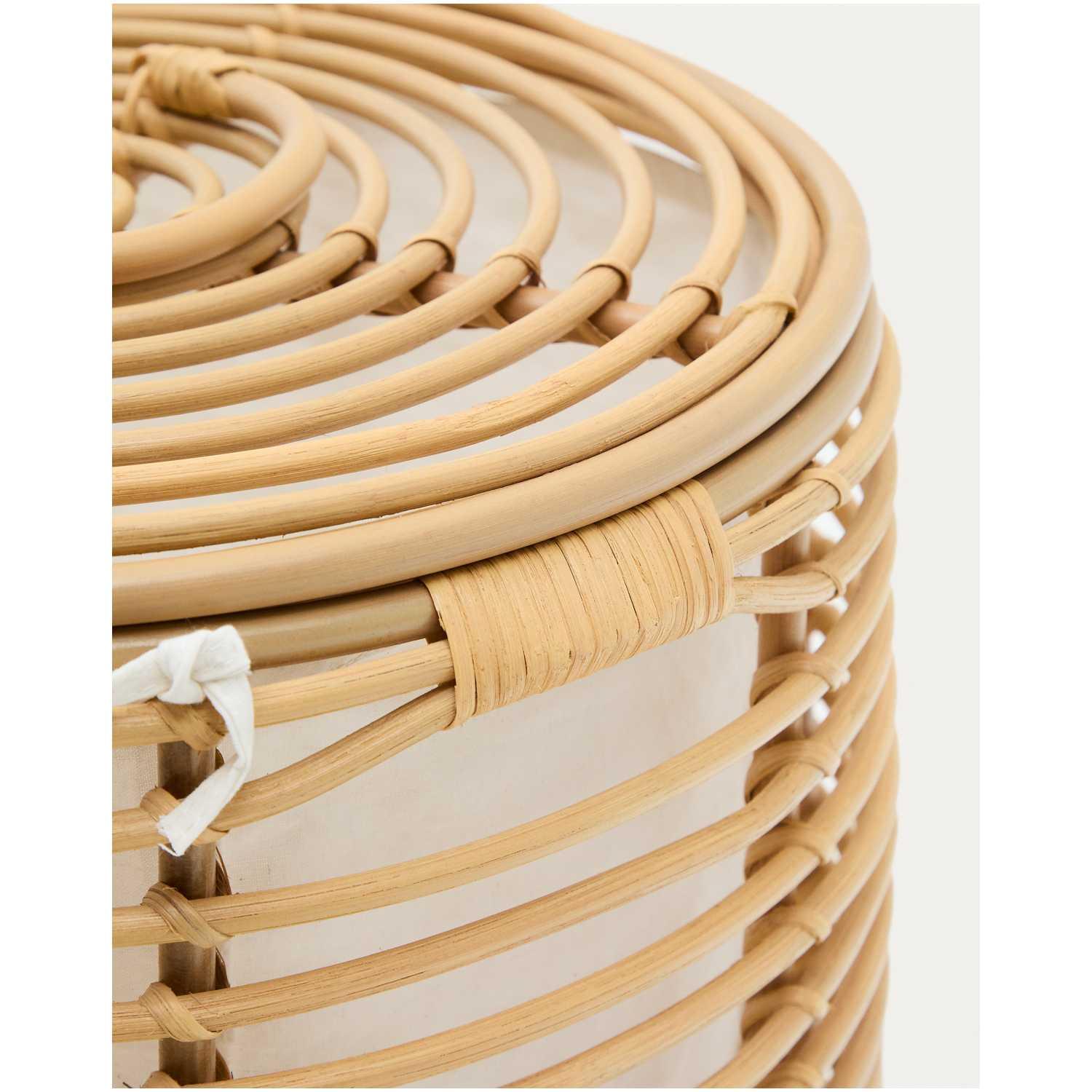 Wäschekorb Liora aus Rattan 70 cm