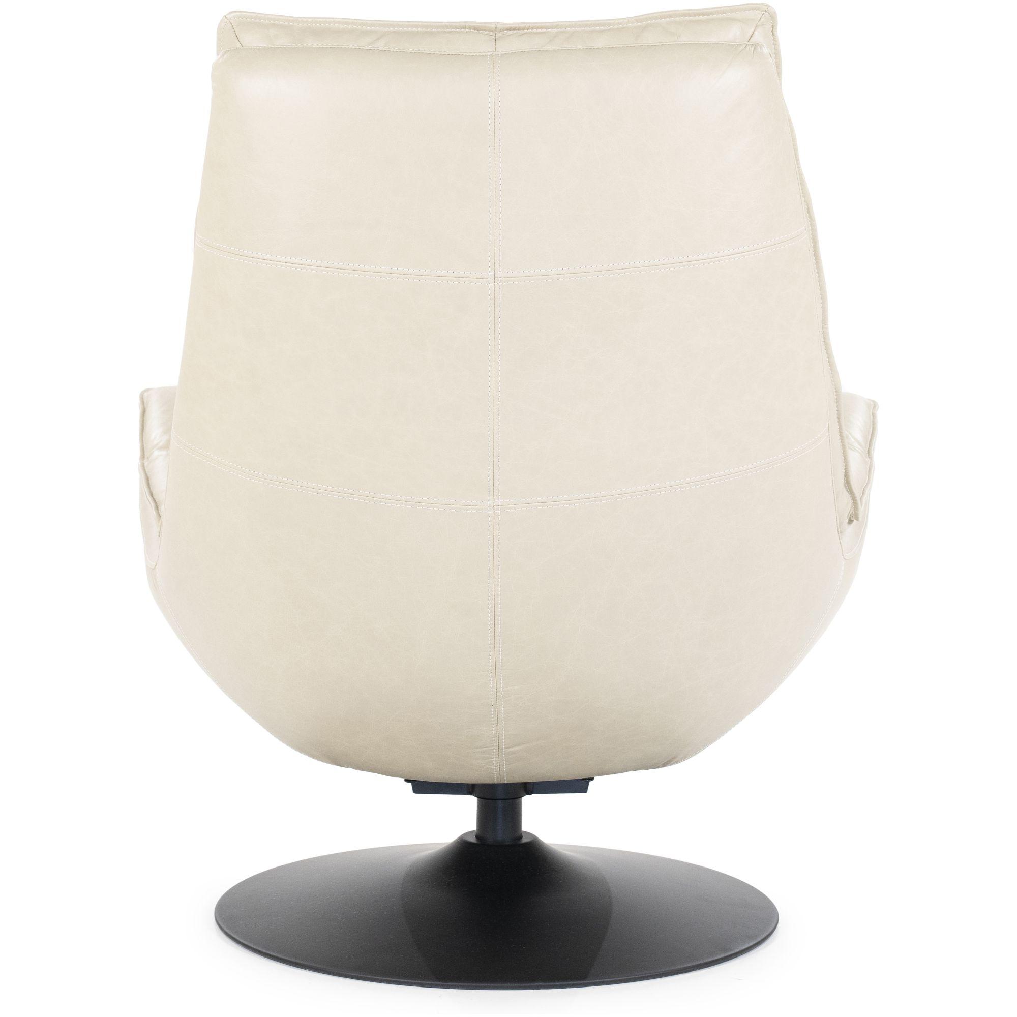 Drehsessel Relax Boxer Echtleder beige