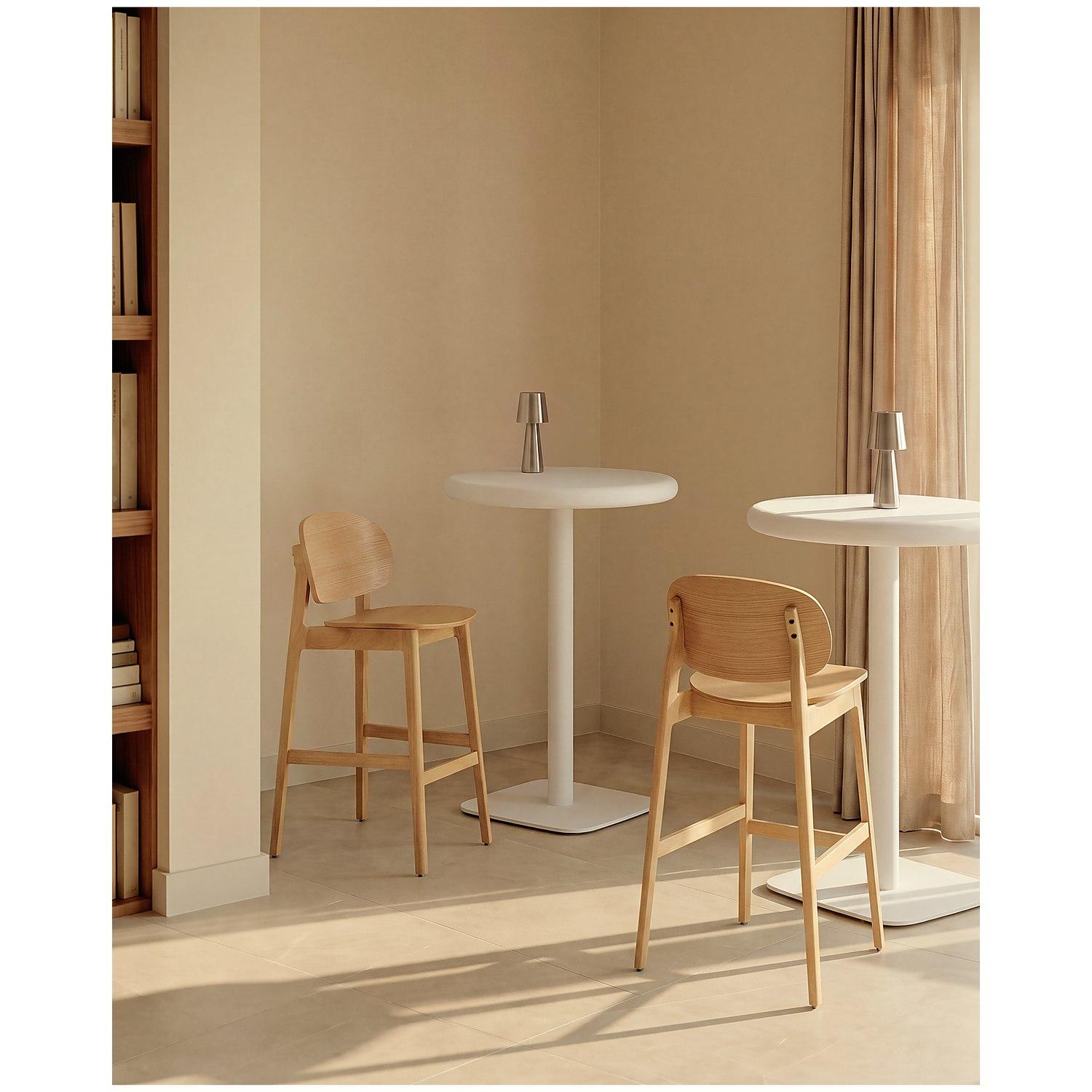 Barhocker Ludara aus Eichenfurnier 65 cm
