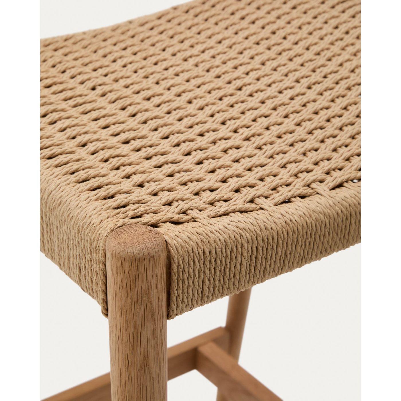 Barhocker Analy Eichenholz massiv natur Sitzhöhe 70 100% FSC