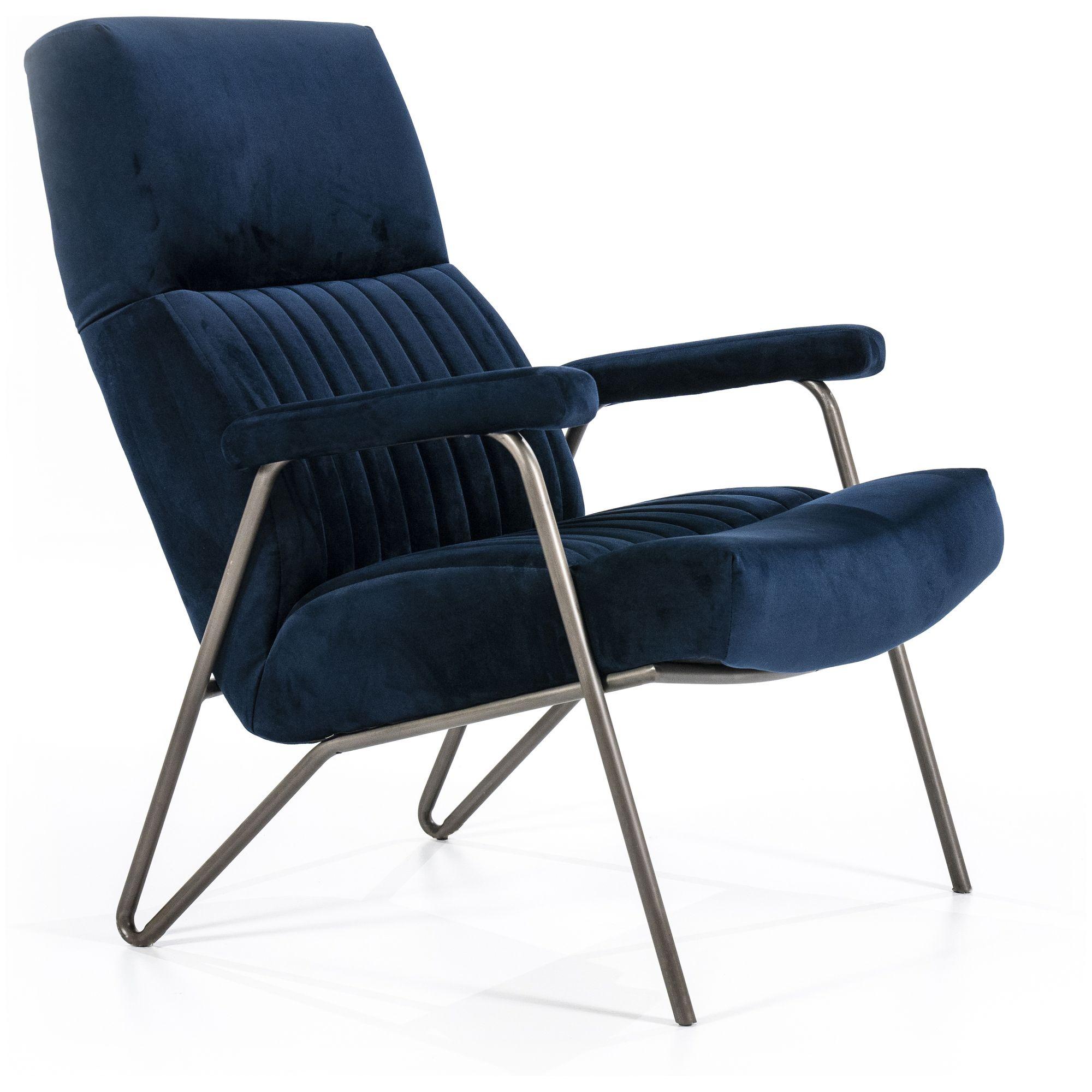 Armlehnsessel Bruce blau