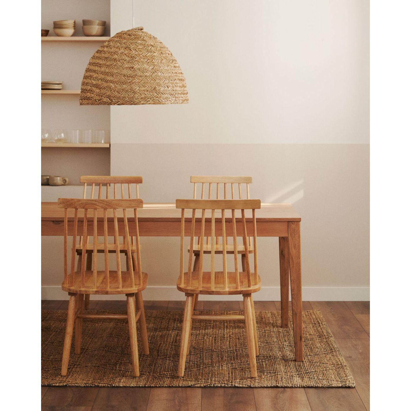 Fonteta Lampenschirm für Pendelleuchte aus Naturfasern mit natürlchem Finish Ø 60 cm
