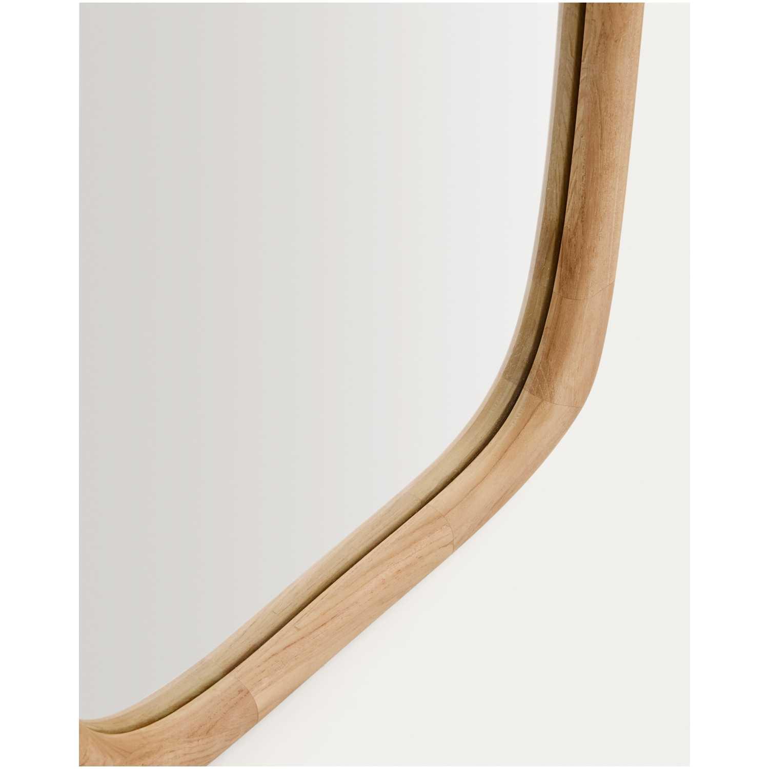 Wandspiegel Alura organisch Teakholz natur 61x158 FSC 100%