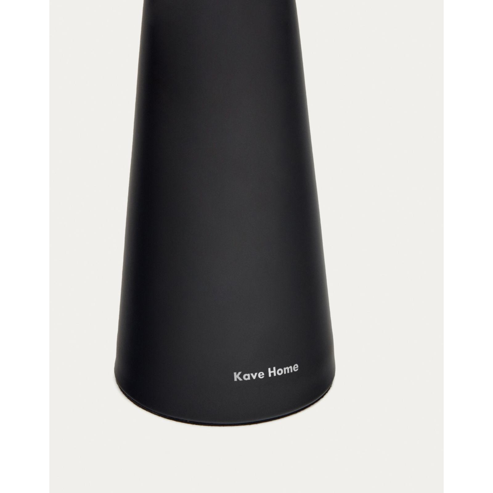 Arenys Outdoor Tischlampe klein aus Metall mit schwarzem Lackfinish LED