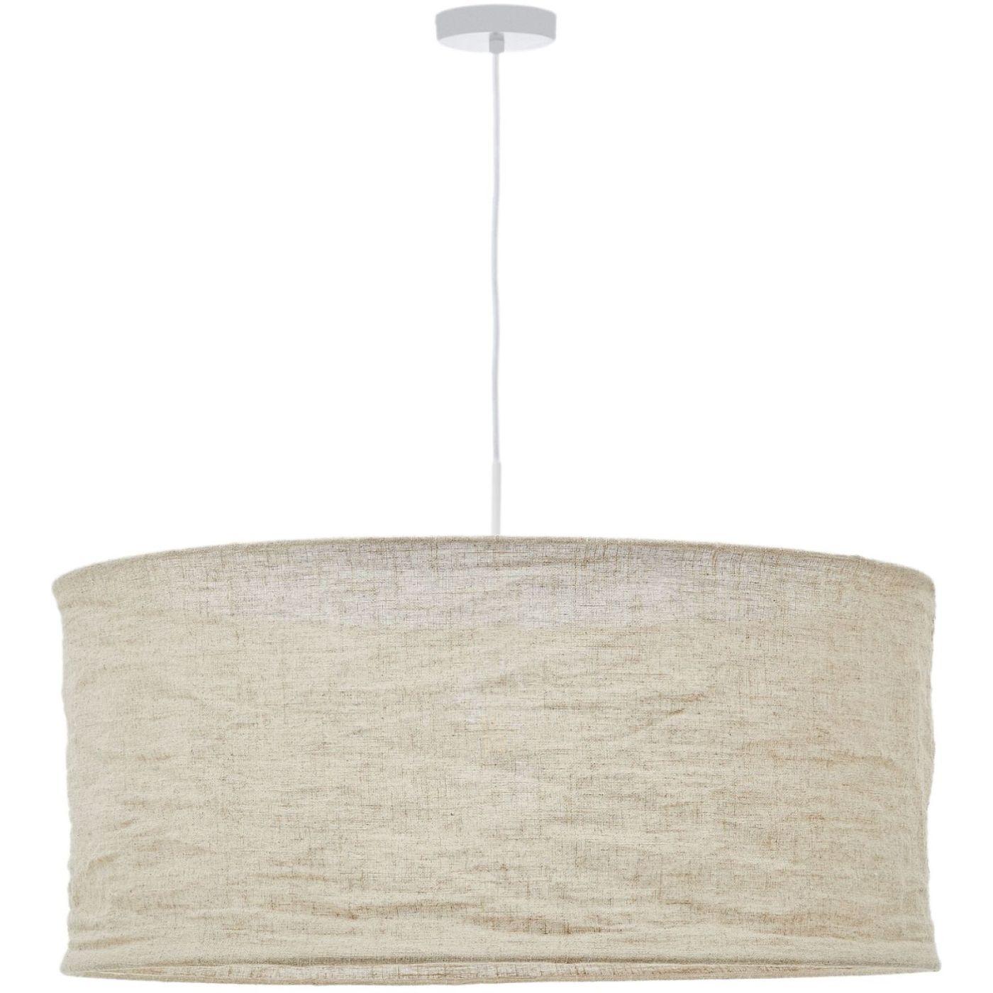 Lampenschirm für Deckenlampe Mariela Leine beige 80x80