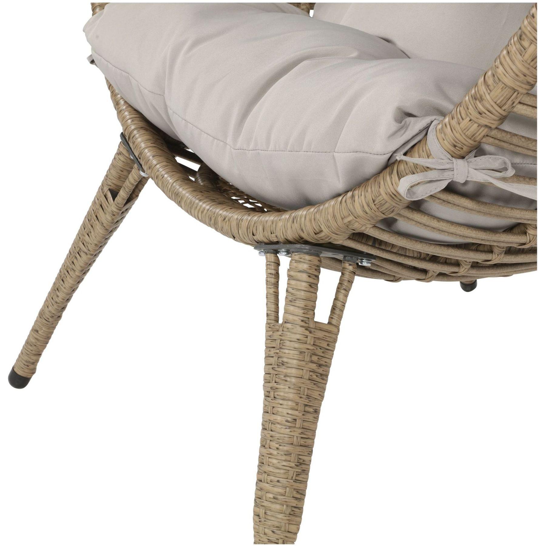 Garten Relaxsessel Egg Billy braun