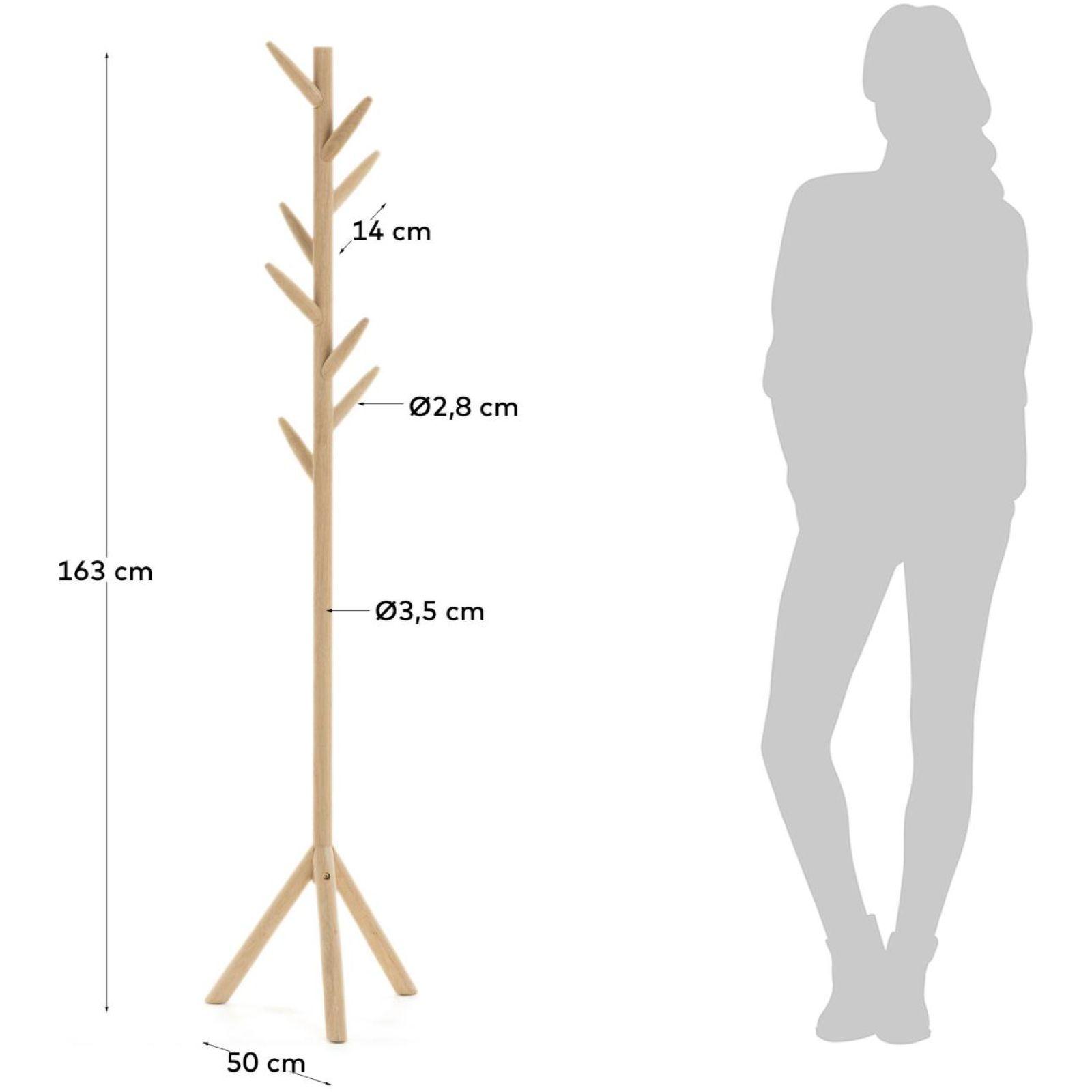 Garderobenständer Natane Birkenholz natur 163 cm