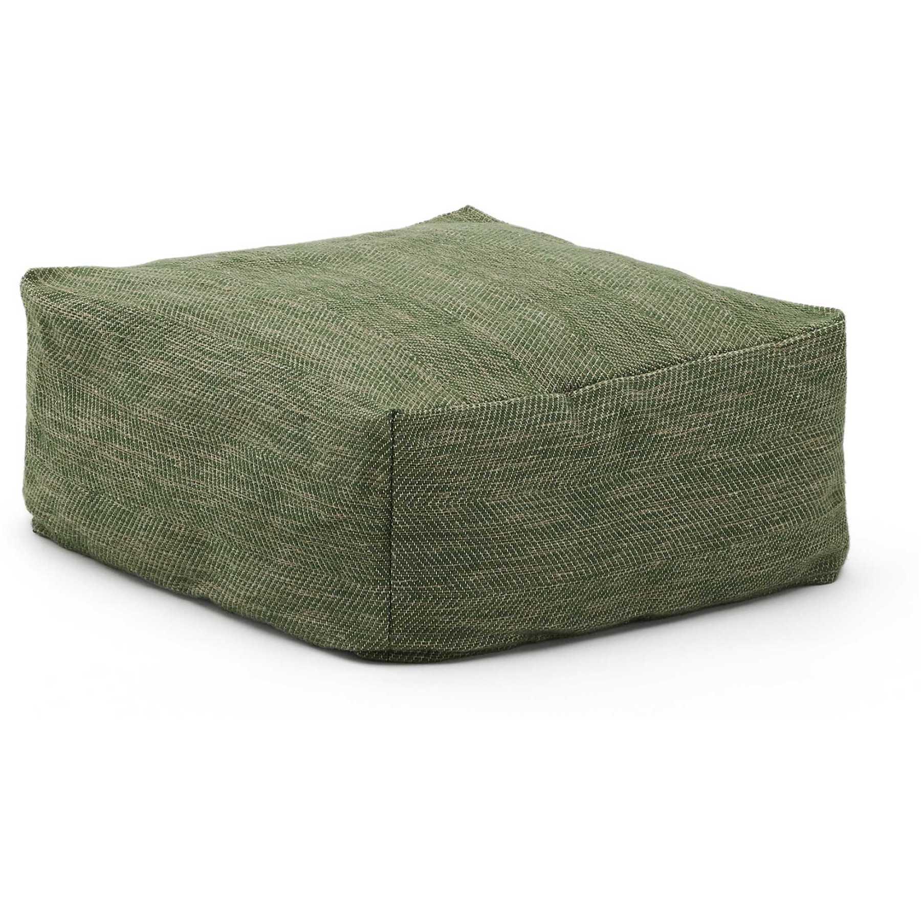 Hocker Pouf Vedell 100% PET grün 60x60