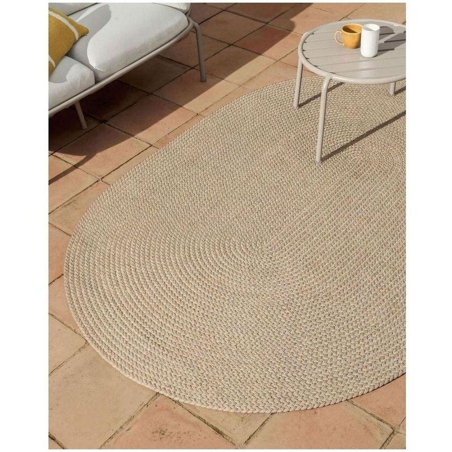 Gartenteppich oval Outdoor Despas Synthetikfaser ecru 160x230