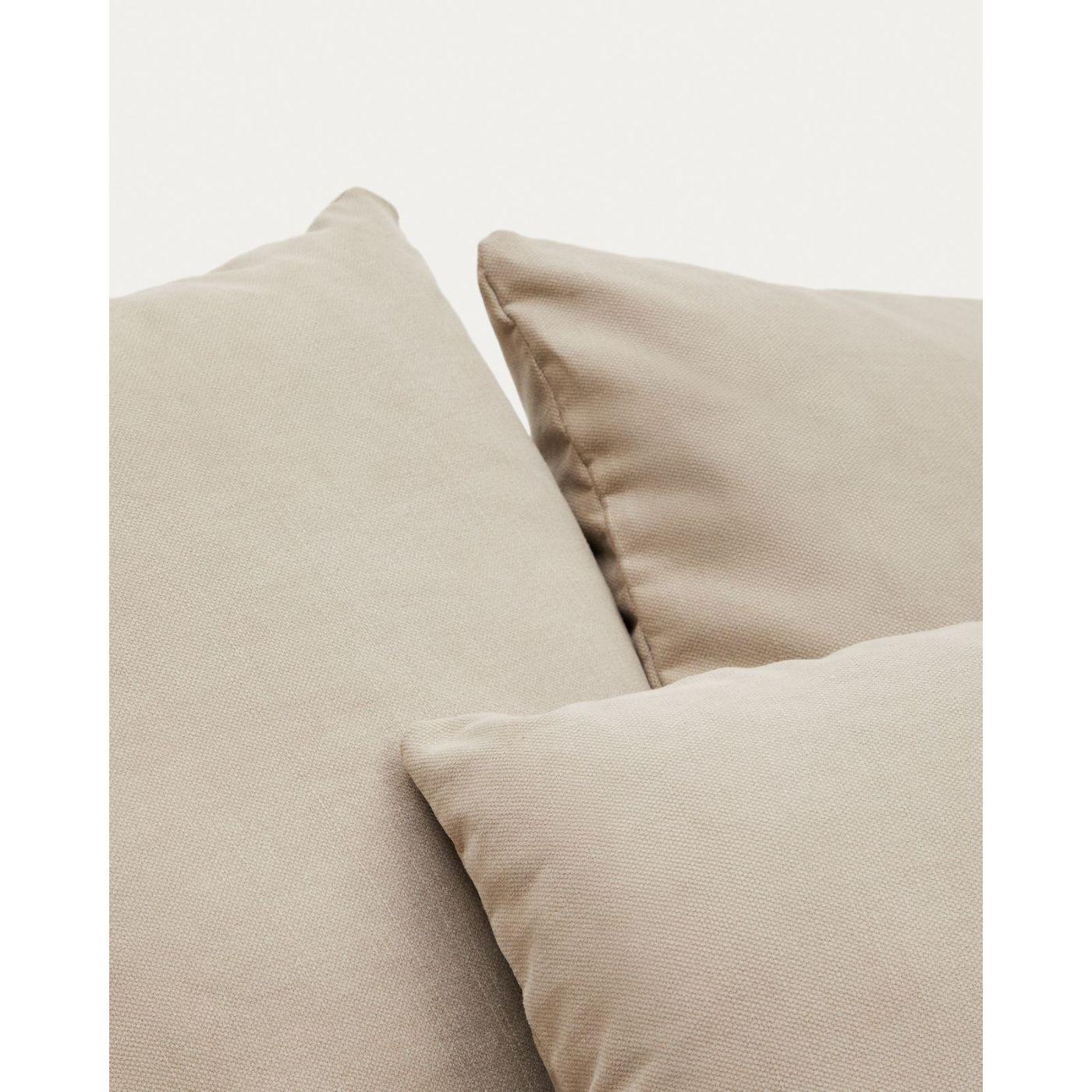 Bezug für Nora Loveseat Sessel aus Leinen und Baumwolle beige