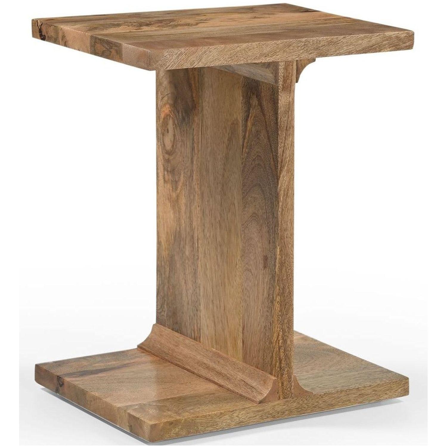 Beistelltisch T vintage Mangoholz natur 40x40