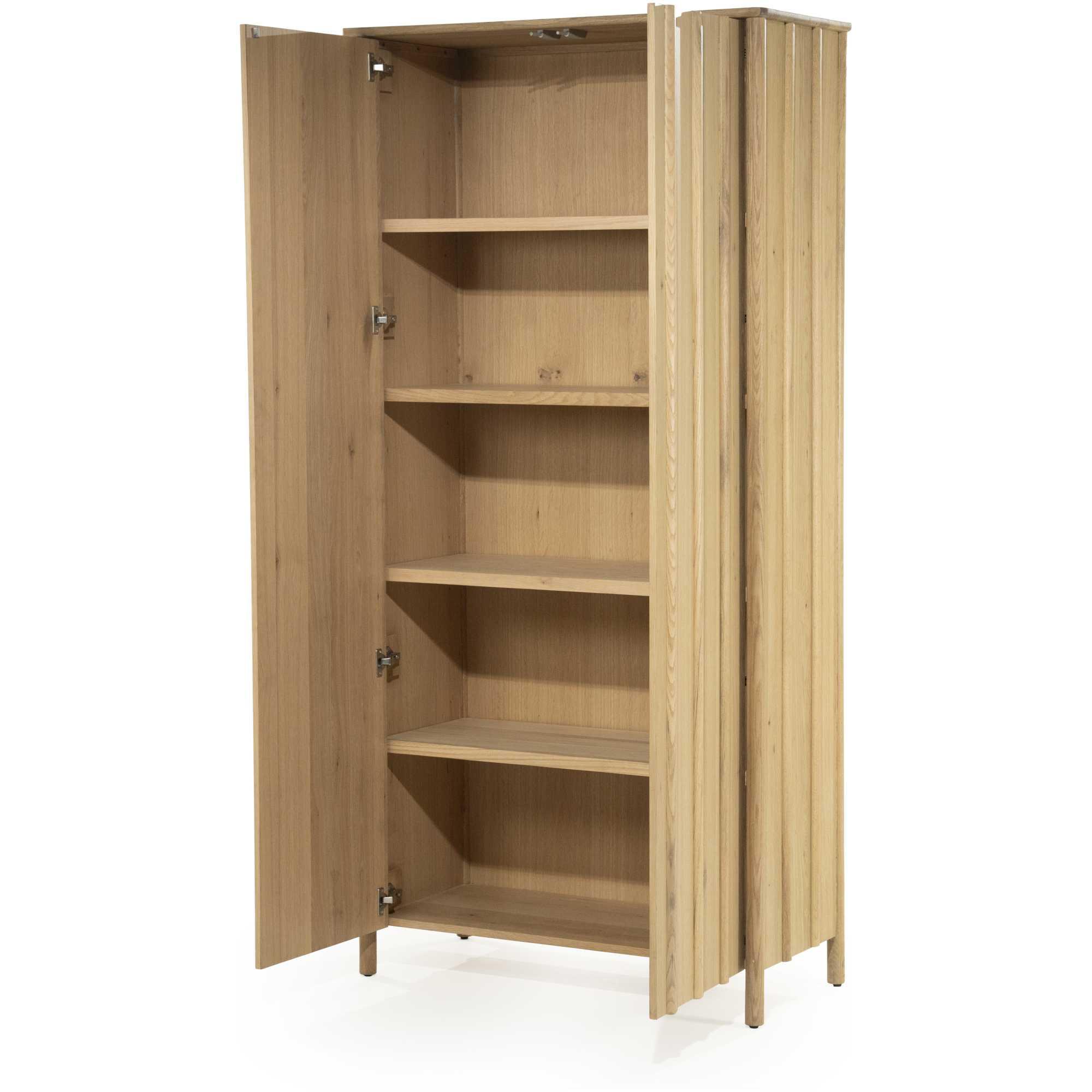 Holzschrank Paul Eichenholz natur 102x210