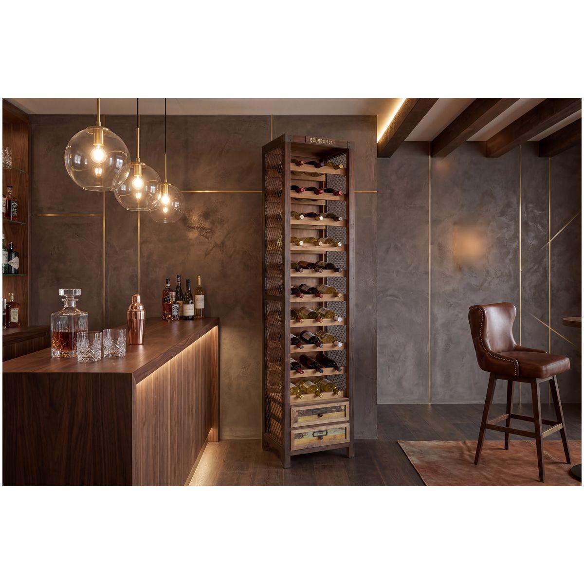 Barschrank Bologna Kiefernholz natur 38x191