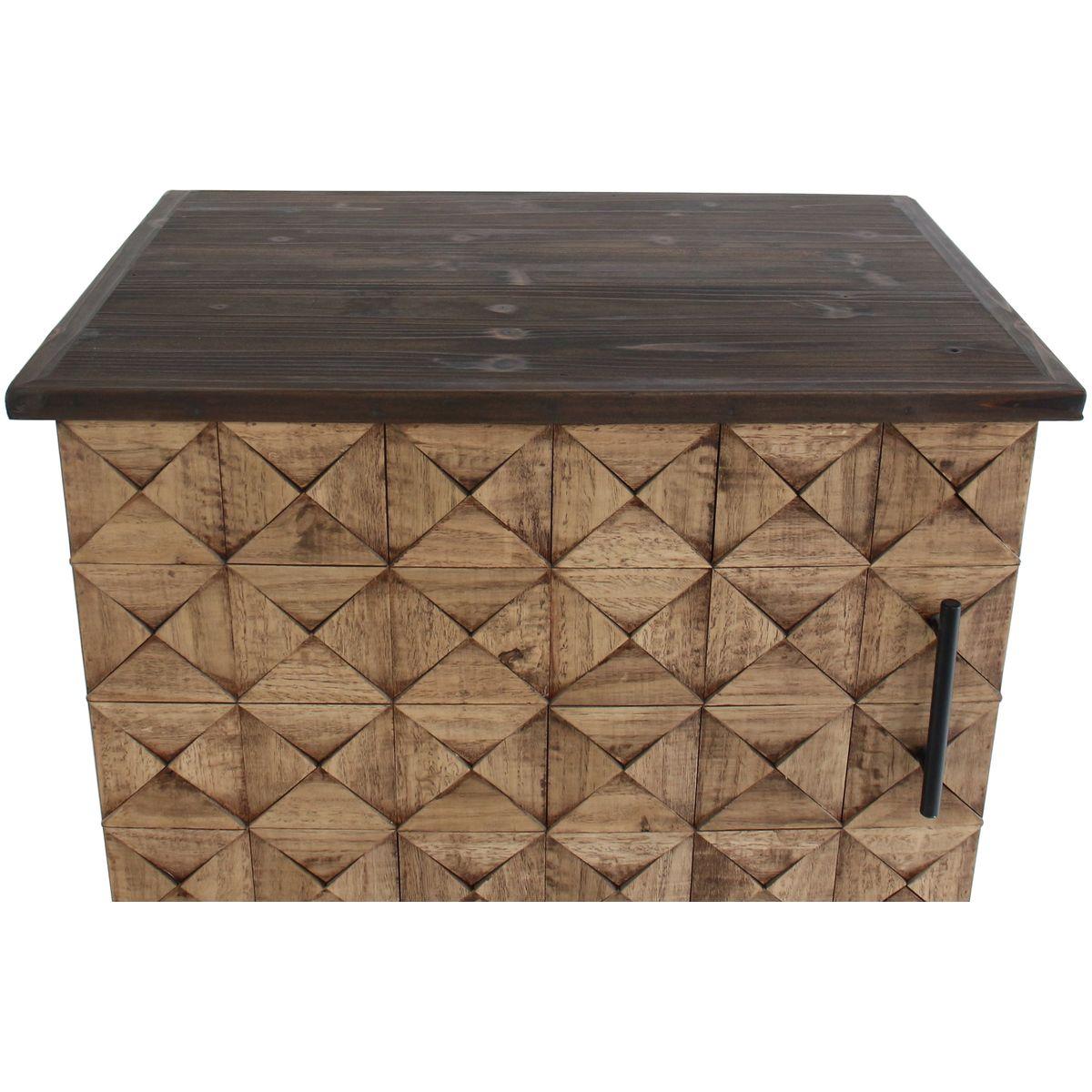 Barschrank Industrial Comp Pinienholz natur