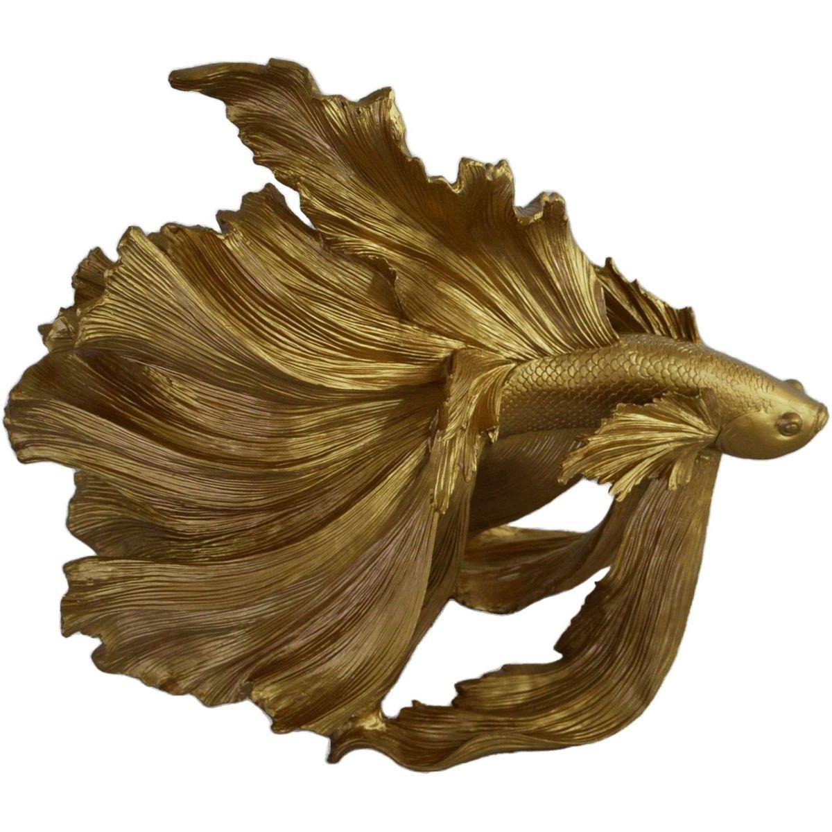 Deko Fisch Crowntail gold 63
