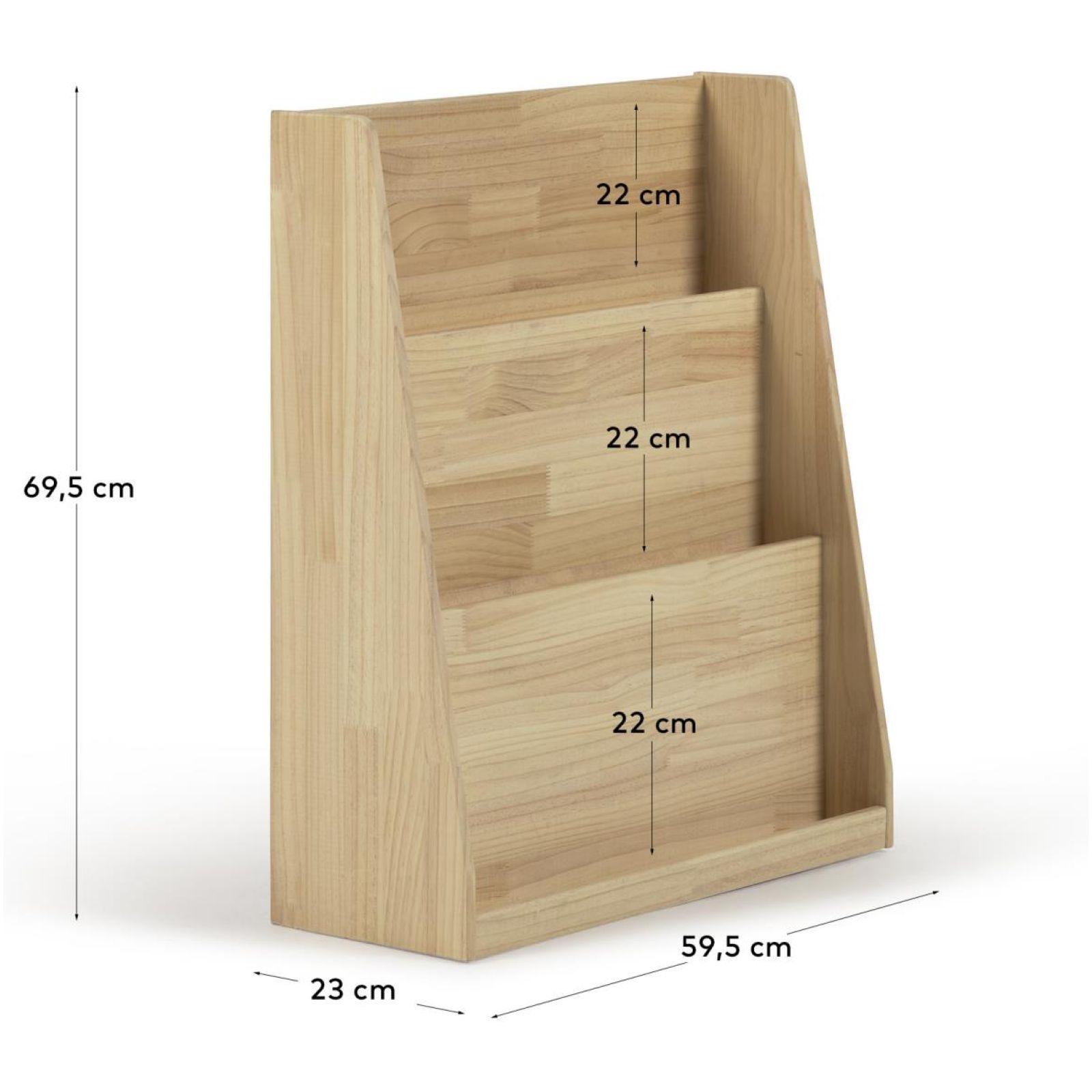Bücherregal Kinderzimmer Adiventina Kiefer massiv natur 59.5x69.5 FSC MIX Credit