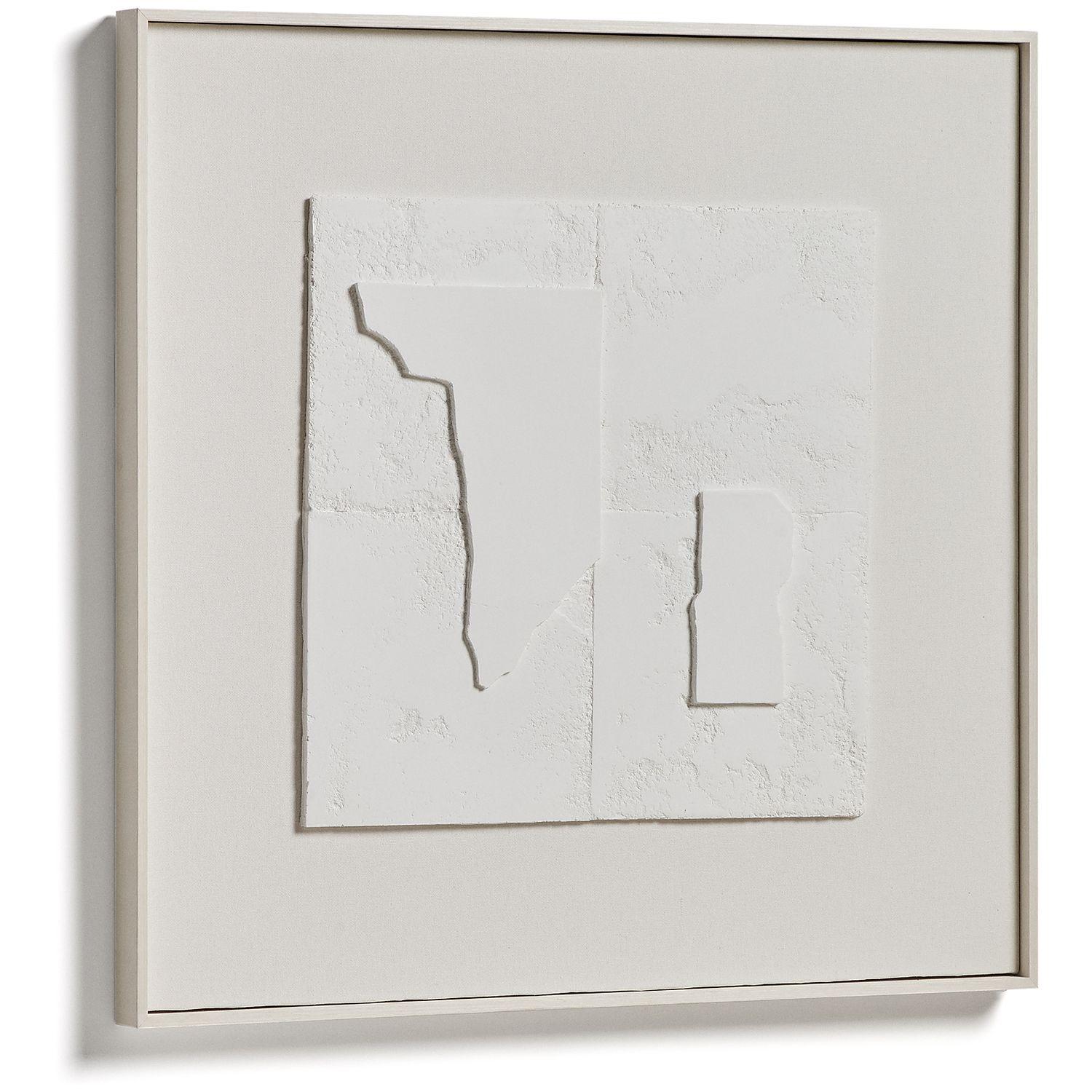 Abstraktes Bild Gadir II weiss 80x80