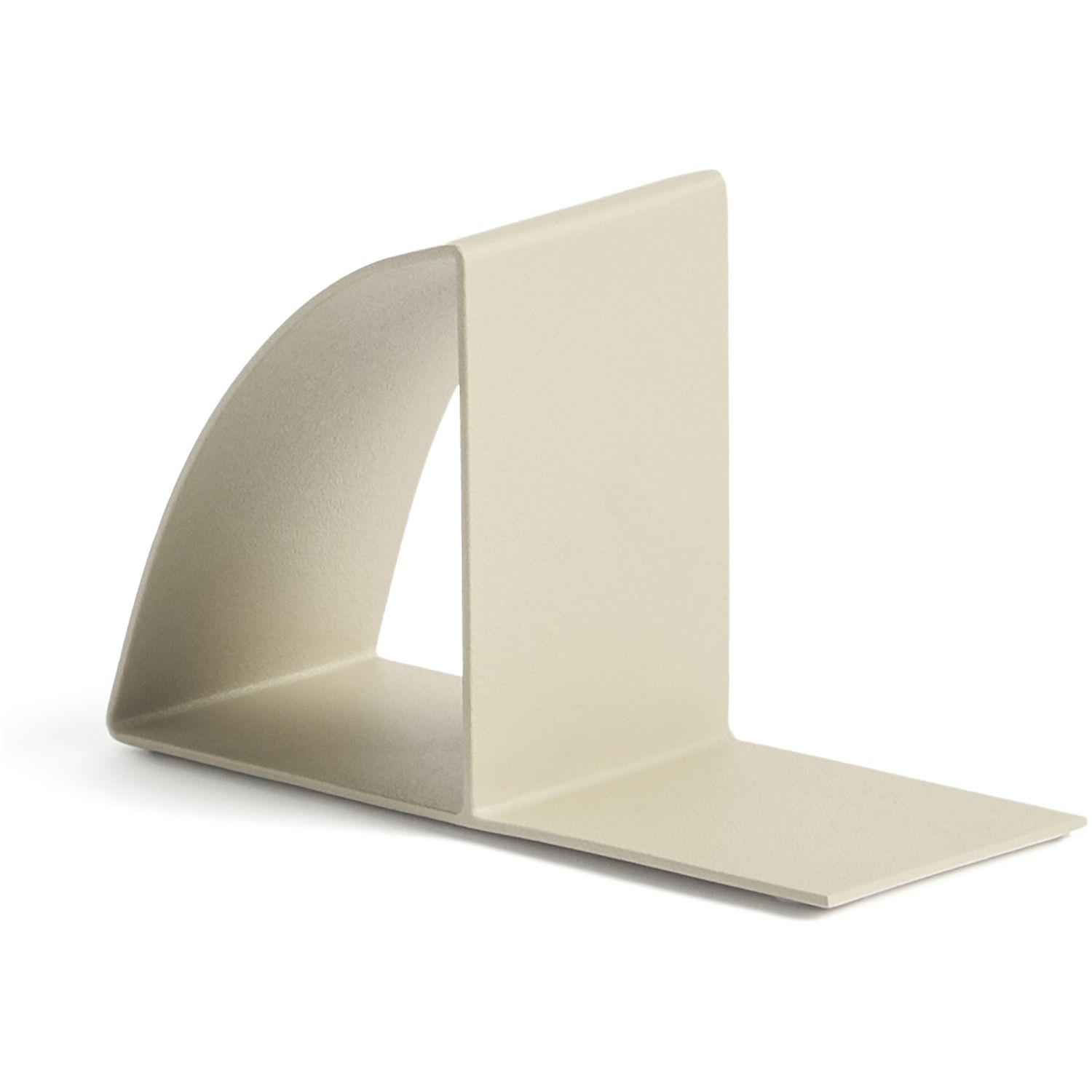 Buchstütze Mistra aus Eisen in Beige