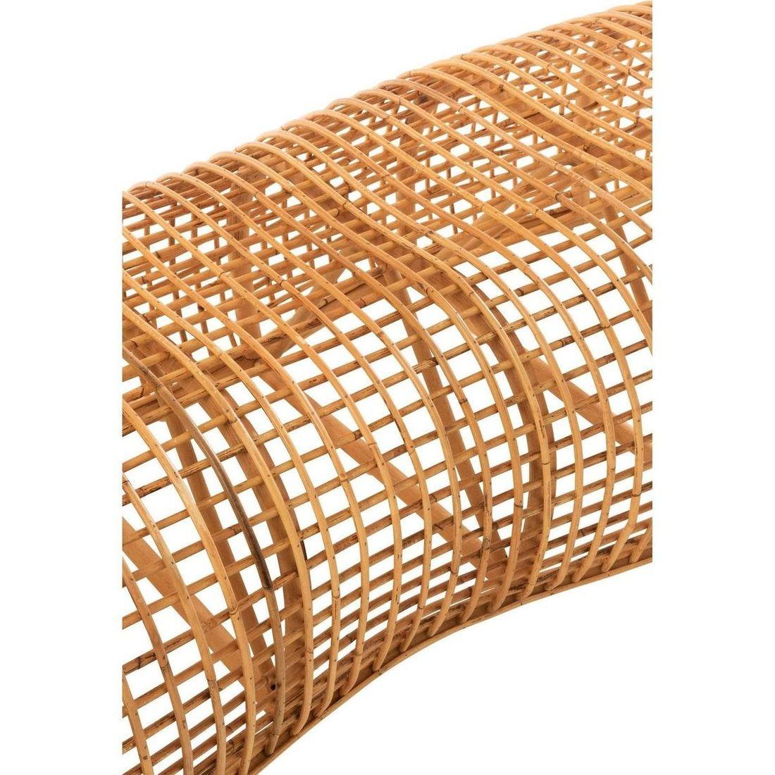 Holzbank Rattan natur 191