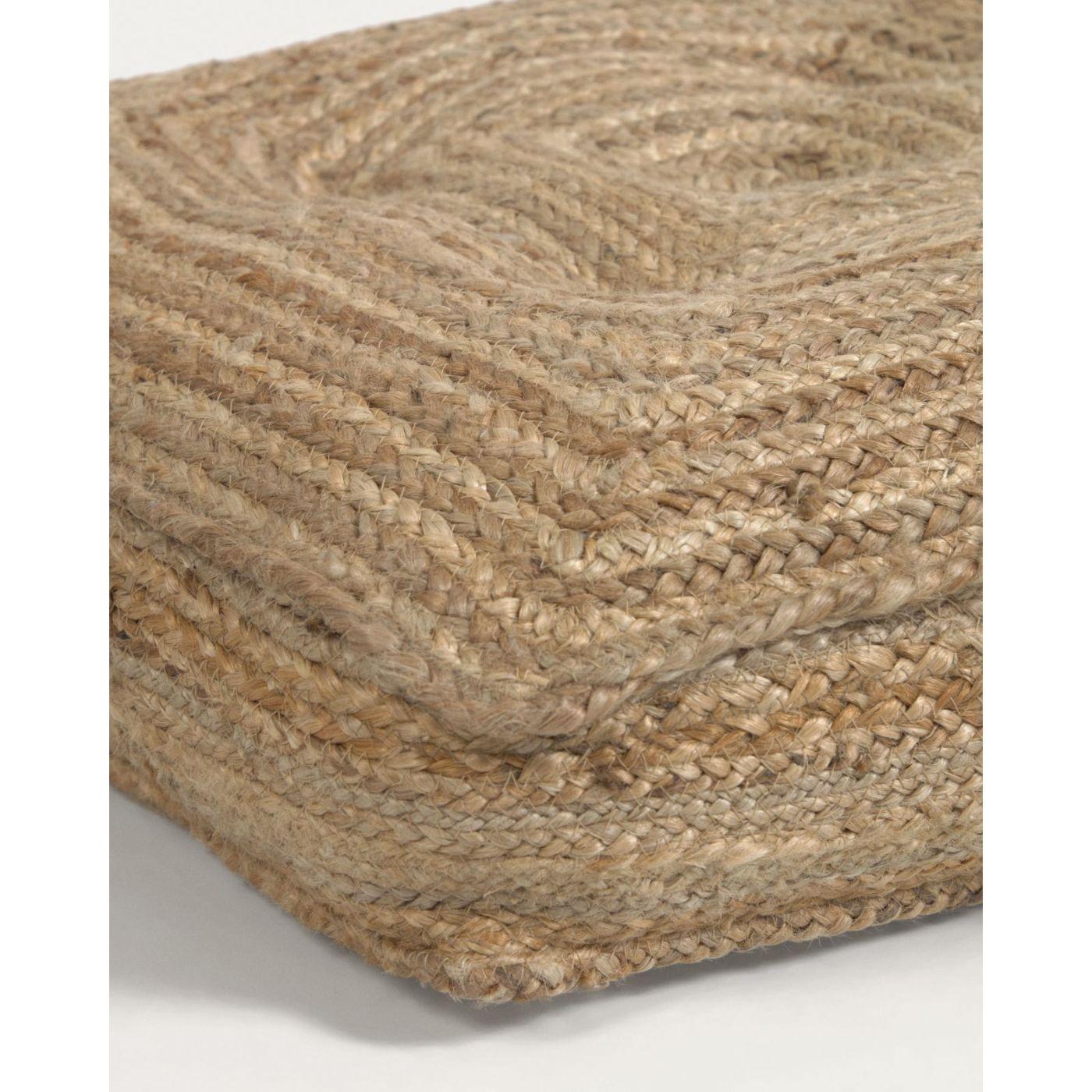 Bodenkissen Abir Jute natur 60x60