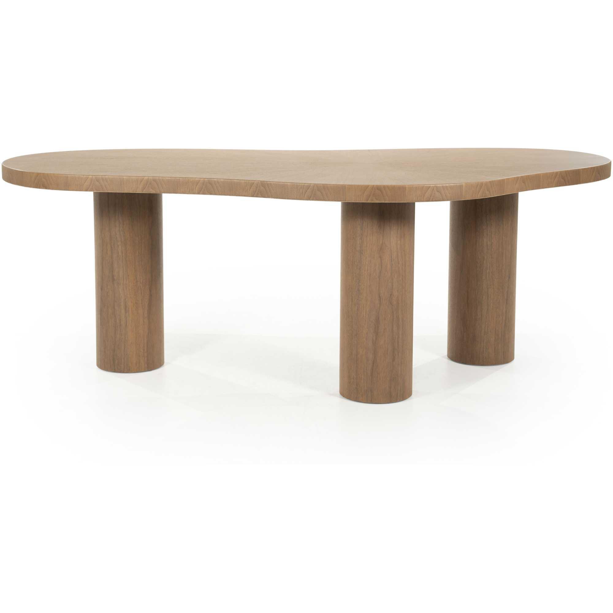 Esstisch Holztisch organisch Charlie Walnussfurnier natur 215x110