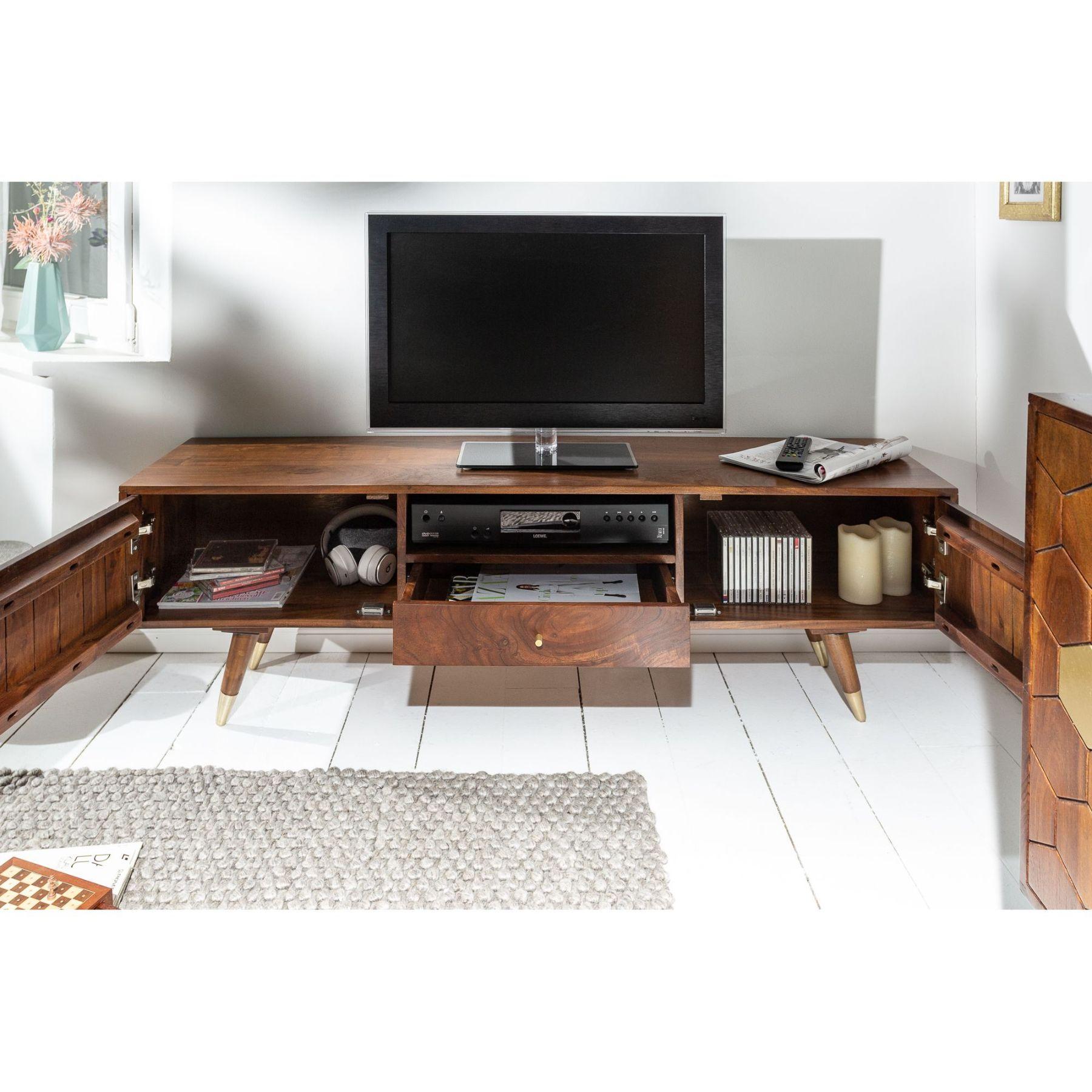 TV Board Beehive I 140cm Akazie