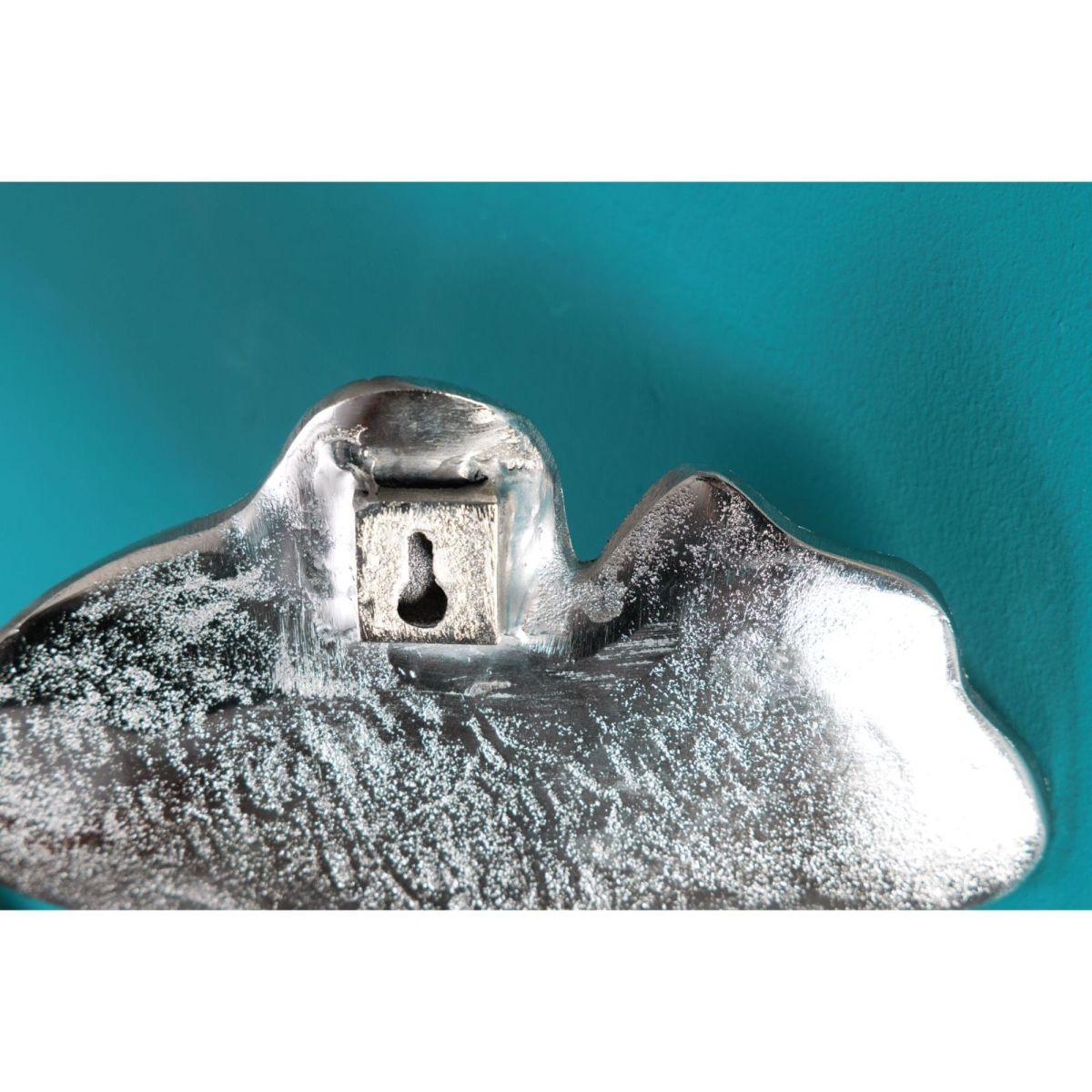 Kleiderhaken Ginkgo Metall silber (3er-Set)