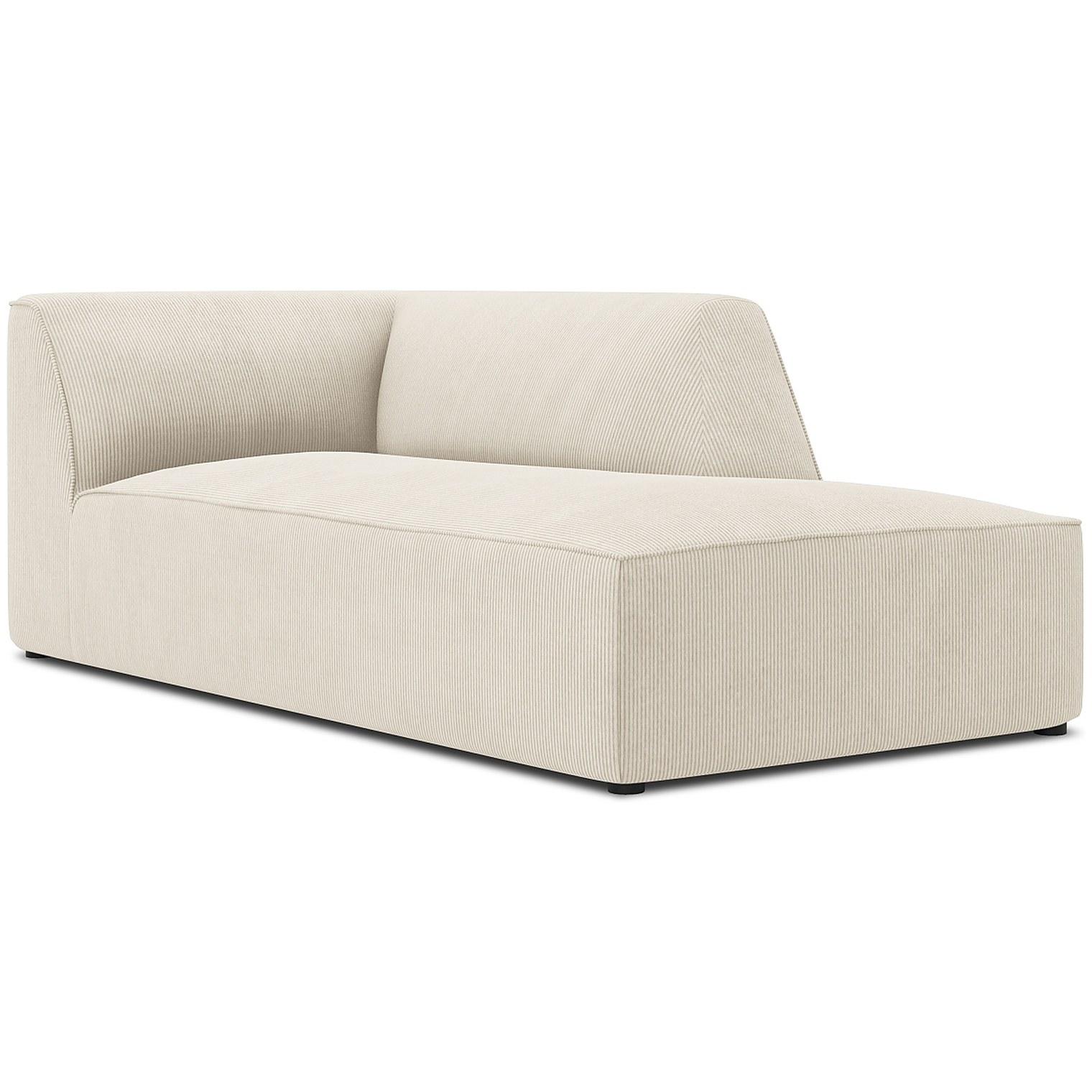 Chaise Longue Ruby - Ausrichtung: rechts - Bezug: Corduroy (Scala), Light Beige