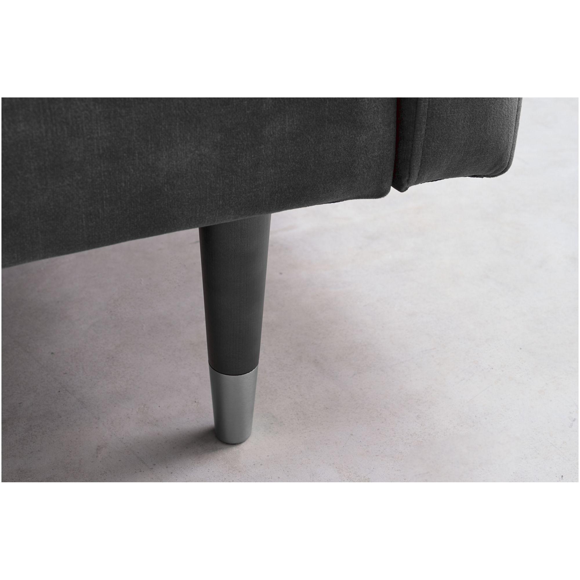 Bettsofa Cona Velours grau 195