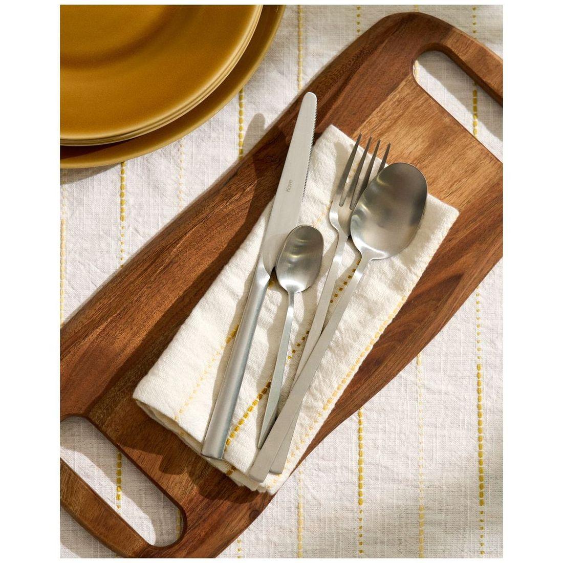6-teiliges Edelstahl-Besteckset Dilora mit mattem Finish