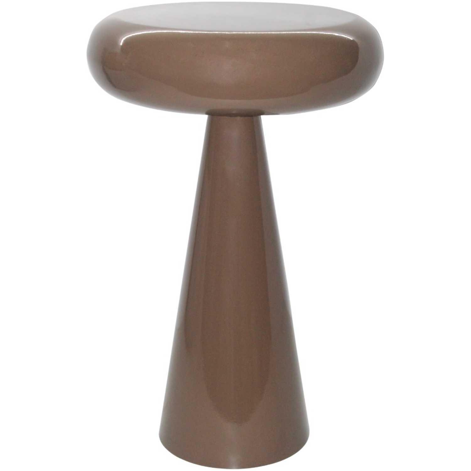Beistelltisch rund Stooly Metall Kaffee braun 36x36