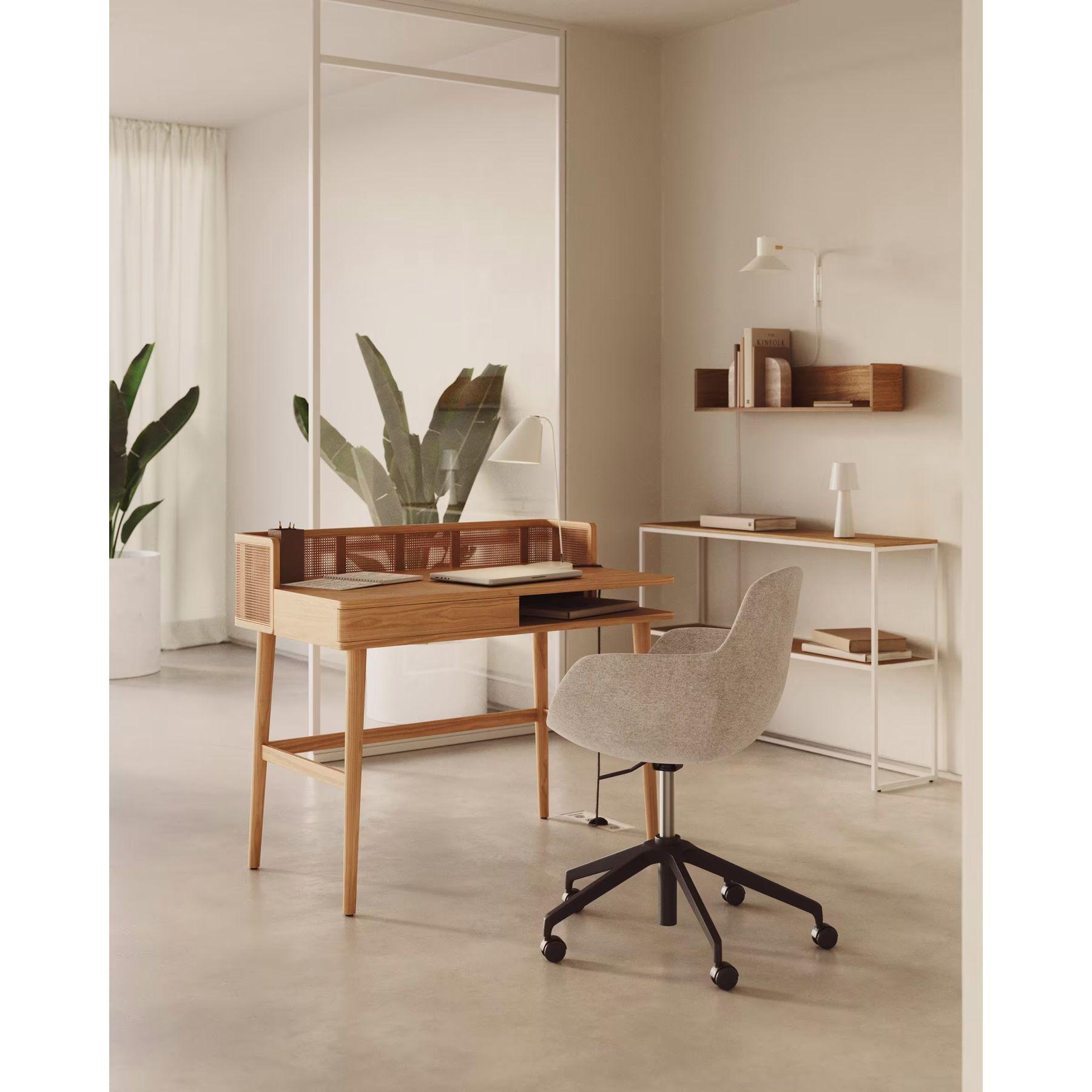 Schreibtisch Araxi Eschenholz Wienergeflecht 105x62