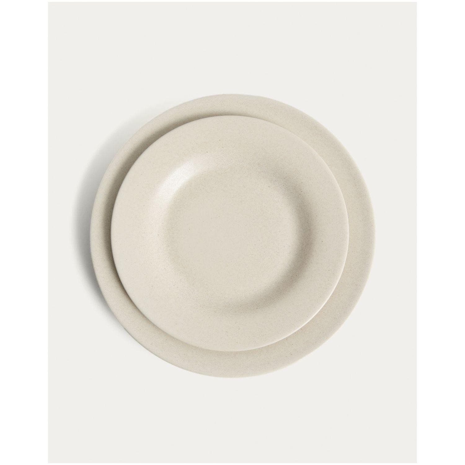 Dessertteller Sarel aus Keramik in Beige