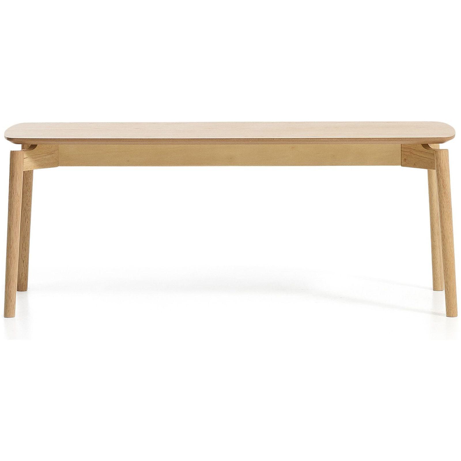 Bank Evera aus Eichenfurnier mit naturfarbenem Finish 122 cm