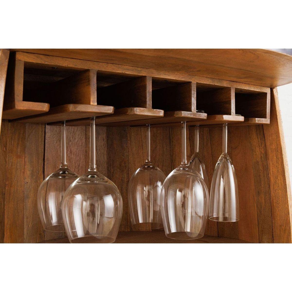Weinfass Bartisch Fass Mangoholz Vintage