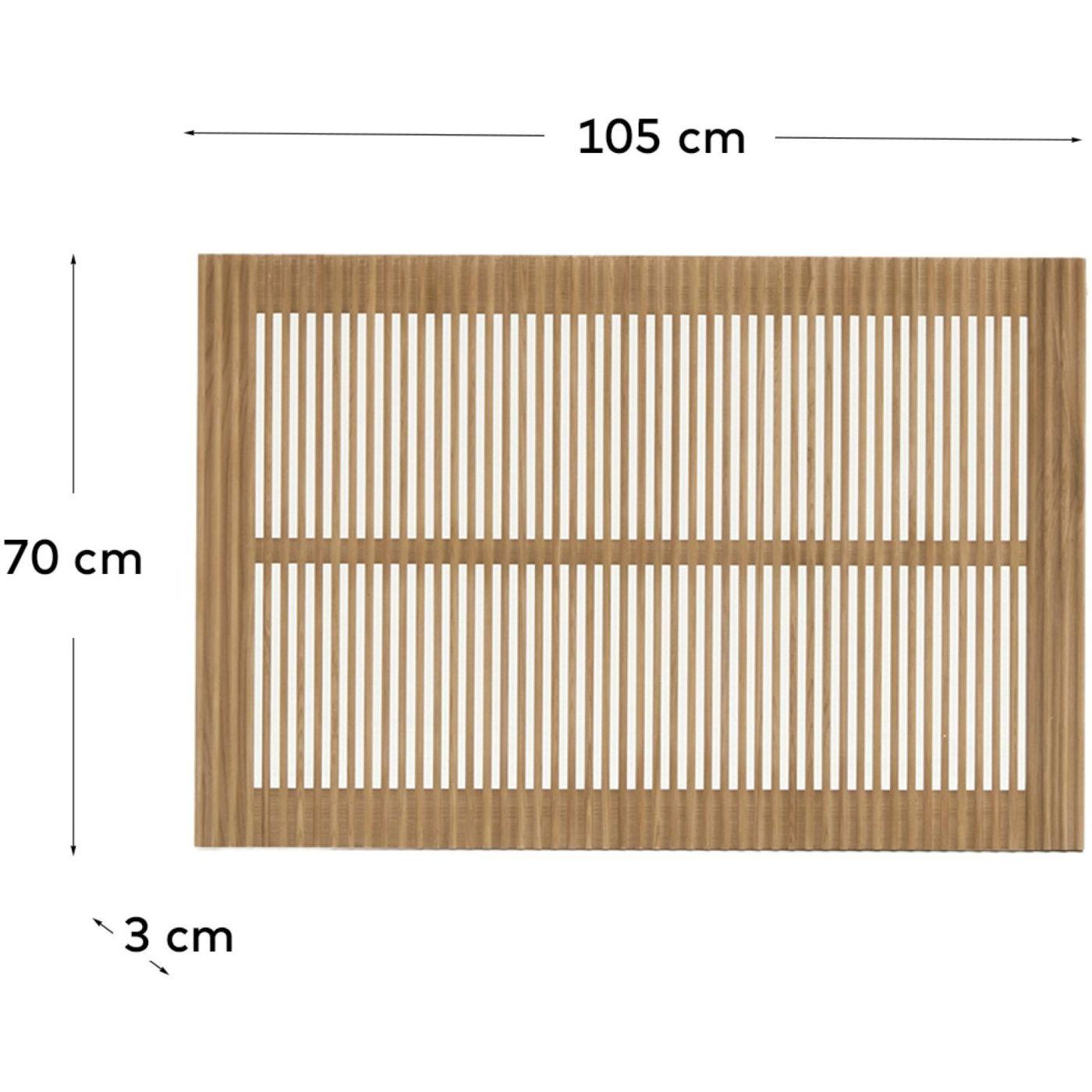 Bettkopfteil Beyla Esche massiv für Bett von 90cm FSC 100%