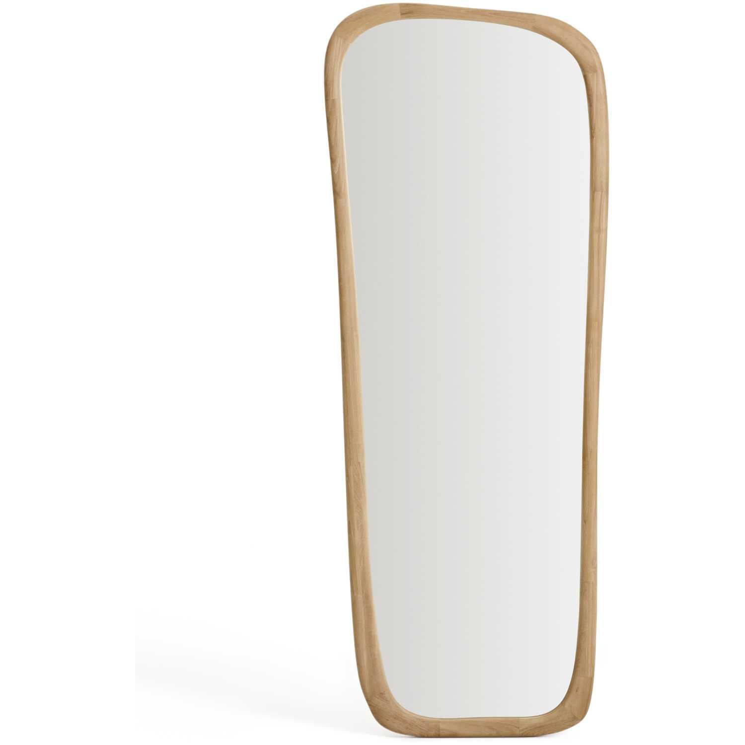 Wandspiegel Alura organisch Teakholz natur 61x158 FSC 100%